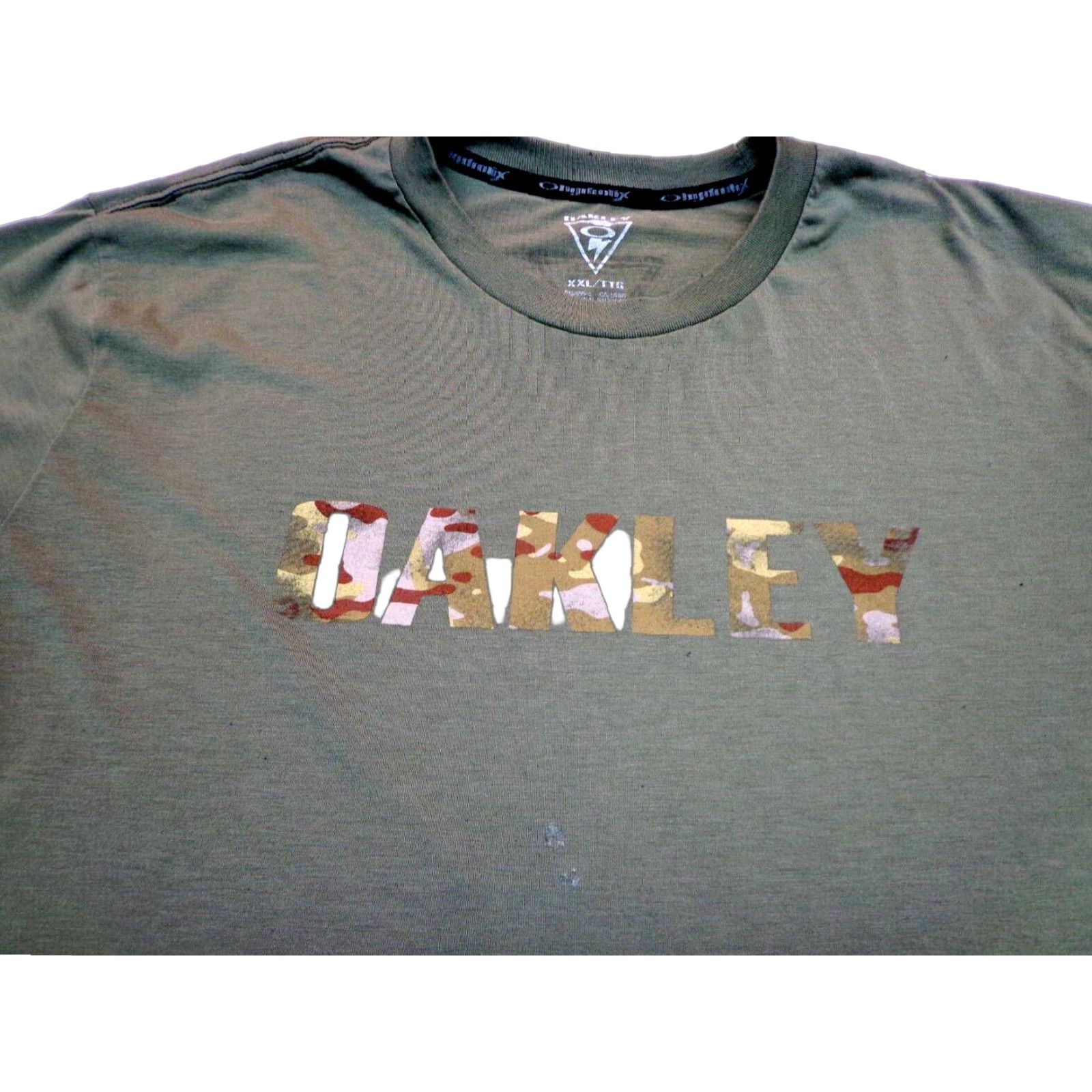 Oakley Oakley T-Shirt Mens Hydrolix Olive Green Camo Graphic 2XL Green Fatigue Camo Mens Size US XXL / EU 58 / 5 - 1 Thumbnail