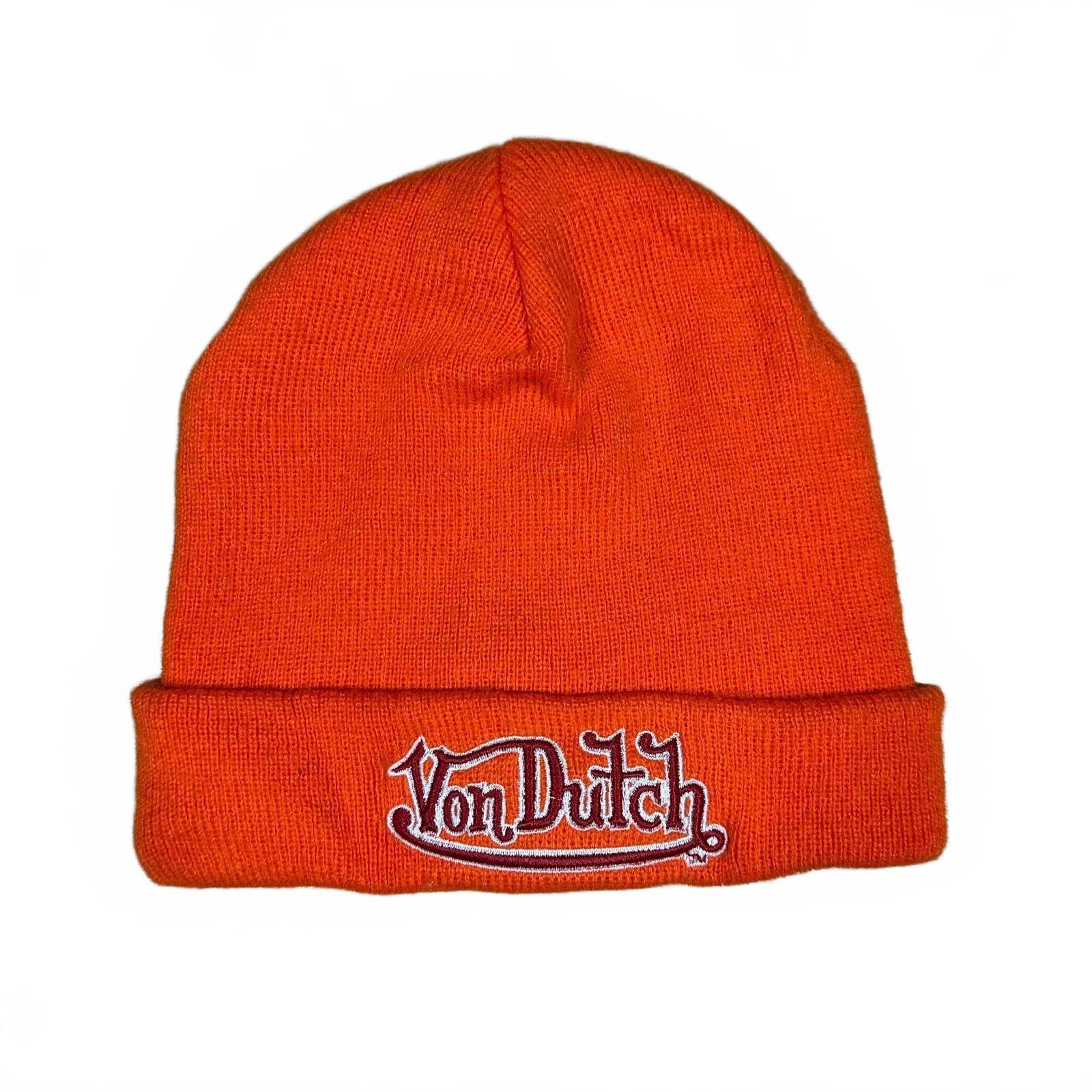 Von Dutch Von Dutch Beanie Orange Y2K Size ONE SIZE - 1 Thumbnail