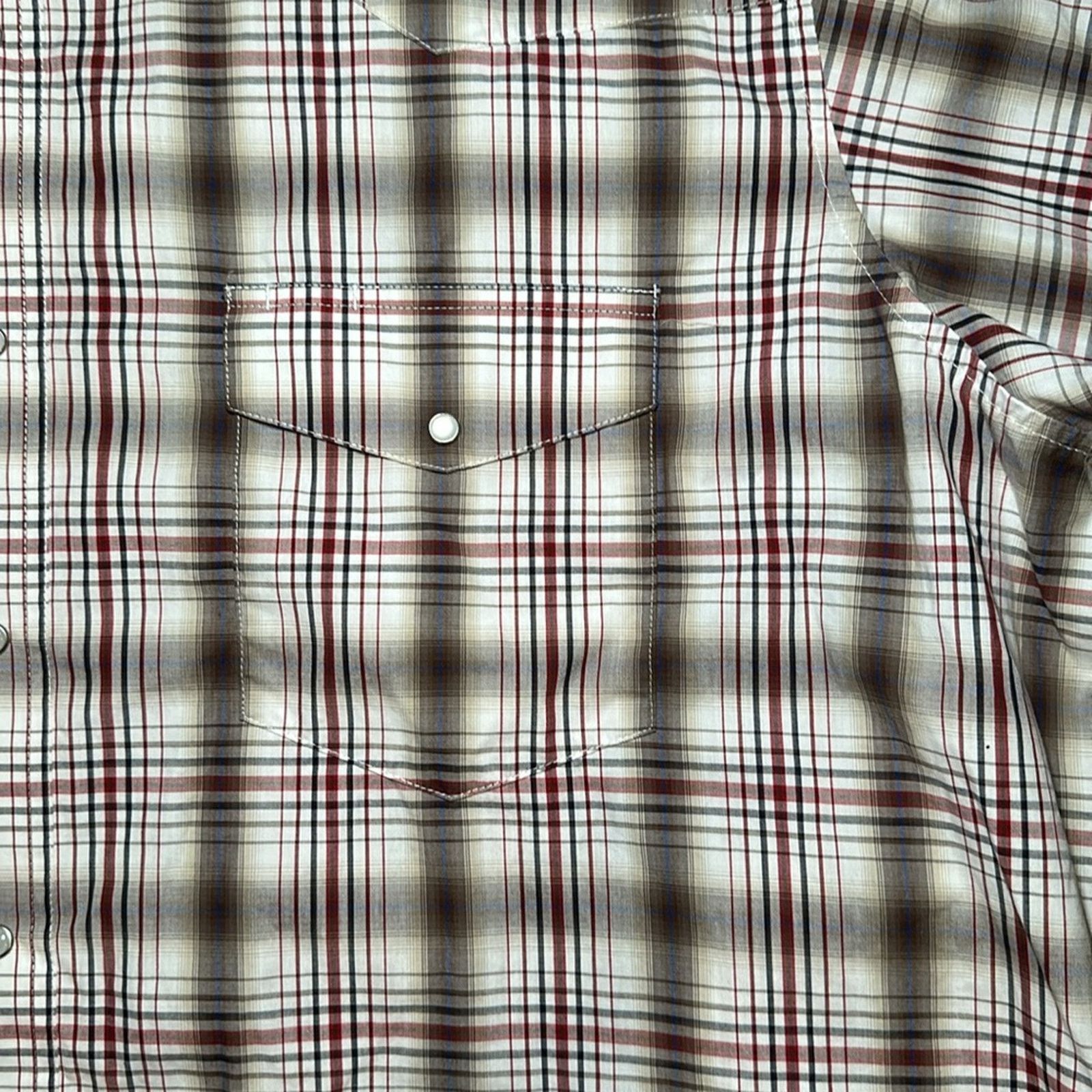 Wrangler Wrangler Western Long Sleeve Pearl Snap Button - 3X Size US XXL / EU 58 / 5 - 5 Thumbnail