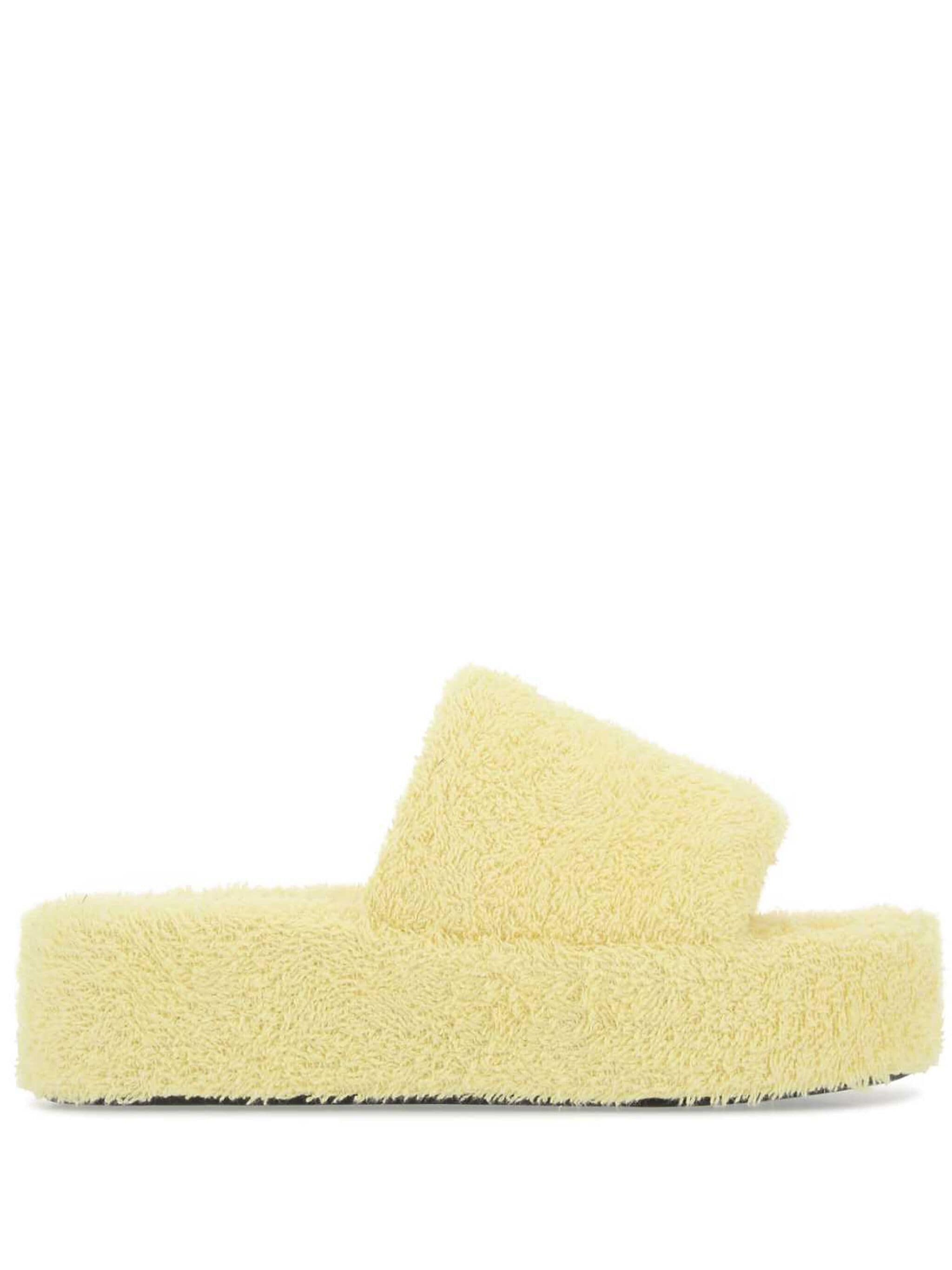 Balenciaga o1in1g1024 Rise Sandals In Soft Towel in Light Yellow Size US 6 / IT 36 - 1 Thumbnail