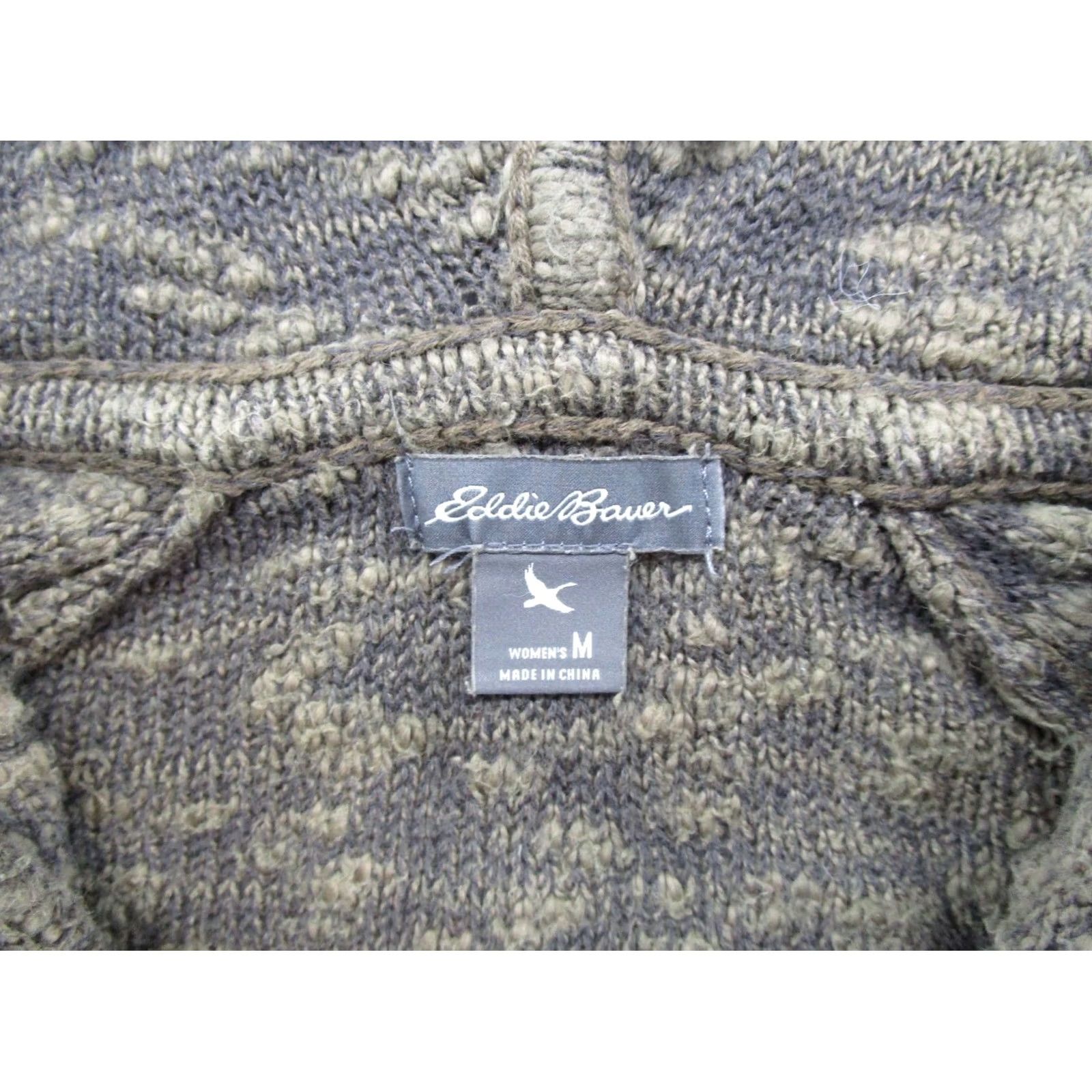 Eddie Bauer Eddie Bauer Women's Green Pullover V-Neck Sweater Hooded Size M Outdoors Size M / US 6-8 / IT 42-44 - 2 Thumbnail