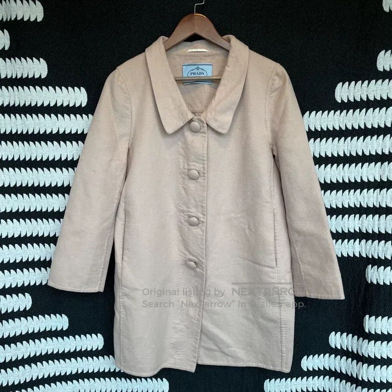Prada Prada Pink woollen lapel coat Size XS / US 0-2 / IT 36-38 - 1 Thumbnail