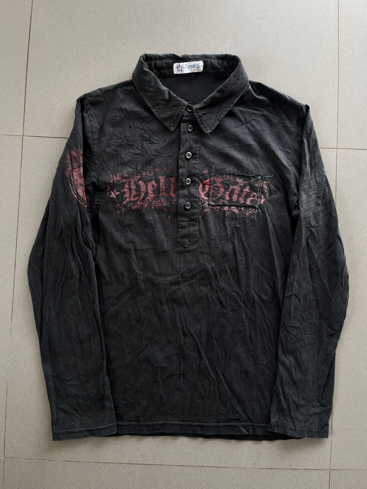 If Six Was Nine JAPANESE TESHIO POEM SKULL SEDITIONARIES VKEI PUNK STYLE Size US M / EU 48-50 / 2 - 9 Thumbnail
