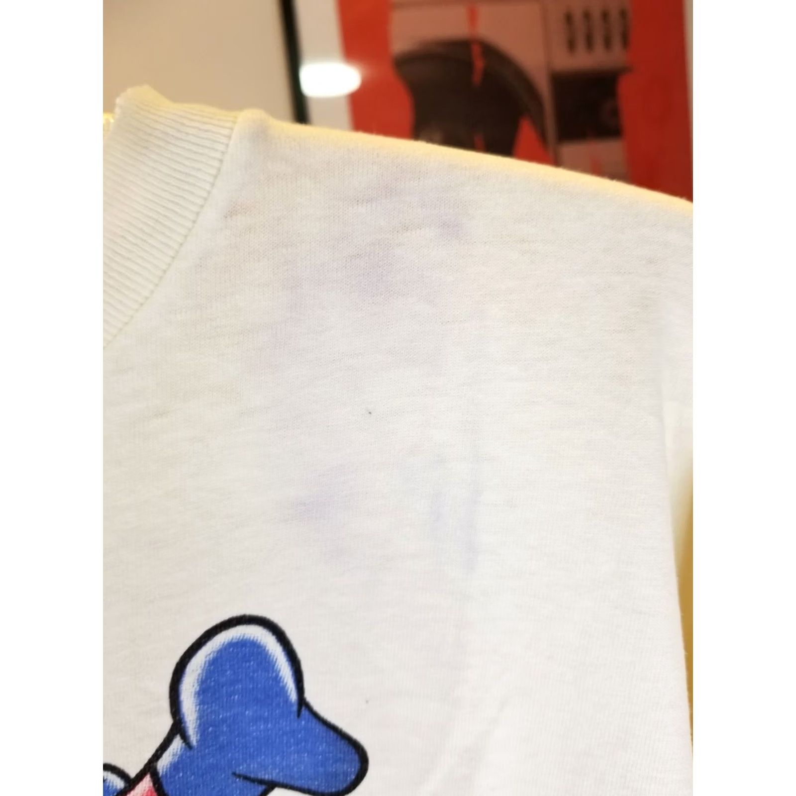 Vintage VINTAGE 90' MICKEY & FREINDS USA FLAG GOOFY DONALD DUCK PLUTO WORN T-SHIRT XL White Men Shirt XS? Size US XL / EU 56 / 4 - 7 Thumbnail