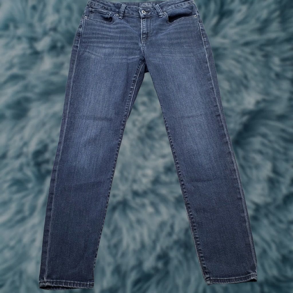 Lucky Brand Lucky Brand Sasha Jeans Women's 8/29 Navy Low Rise 5-Pocket Design Skinny Denim (Size 28) Womens Size 30" / US 8 / IT 44 - 1 Thumbnail