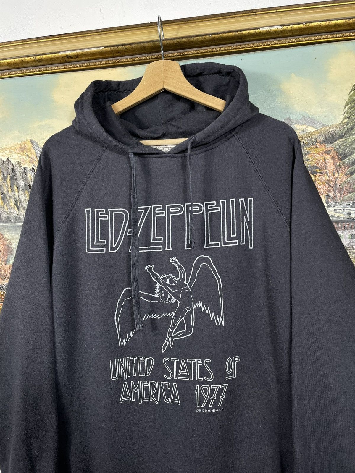 Band Tees × Led Zeppelin × Vintage Led Zeppelin Hoodie 2013 Tour Baggy Loose Rock Metal Size US M / EU 48-50 / 2 - 4 Thumbnail