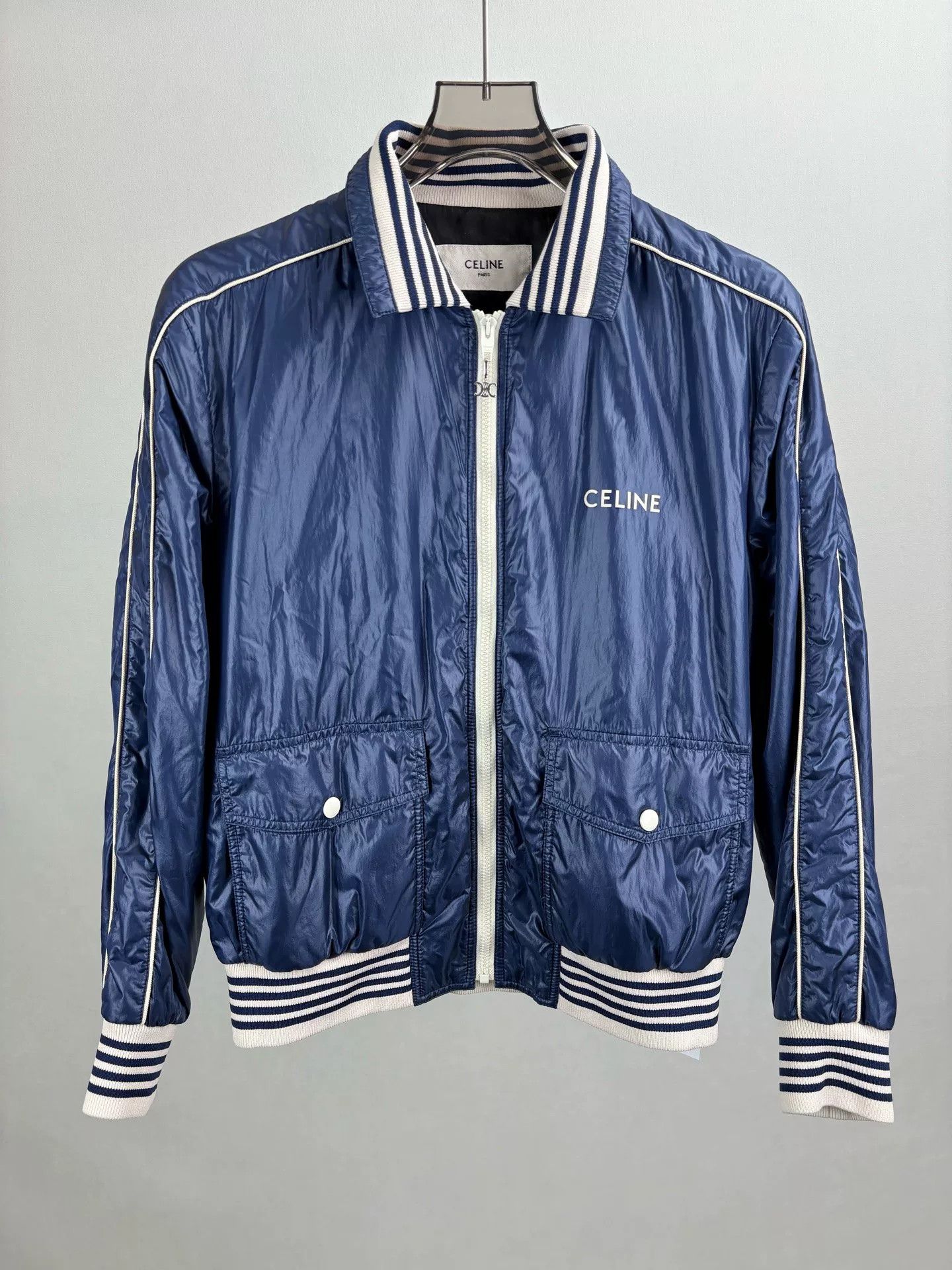 Celine Celine Logo Lightweight Bomber Jacket Size 48 Size US M / EU 48-50 / 2 - 1 Thumbnail