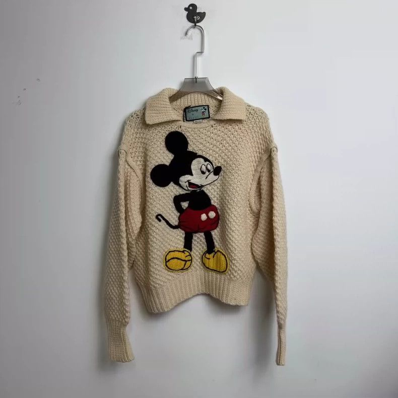 Gucci Disney solid color cartoon Mickey Mouse printed pullo