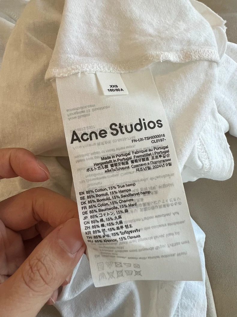 Acne Studios Acne Studios White lettered long-sleeved T-shirt Size XXL / US 16-18 / IT 52-54 - 6 Thumbnail