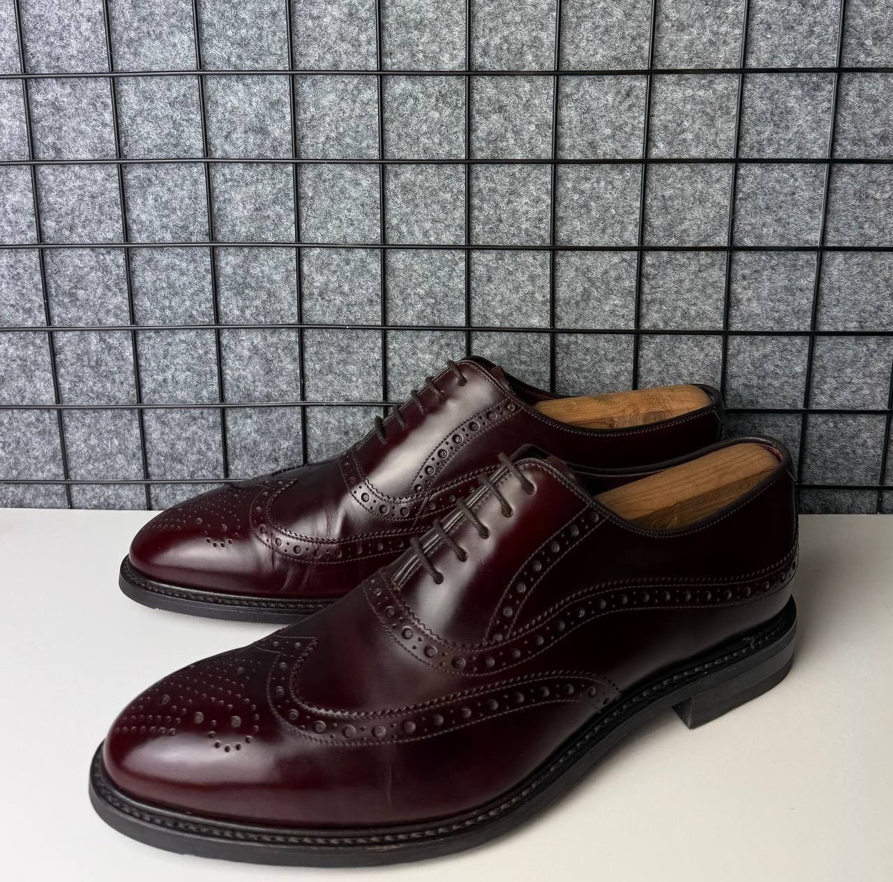 Loake 1880 Demon Burgundy Leather Brogue