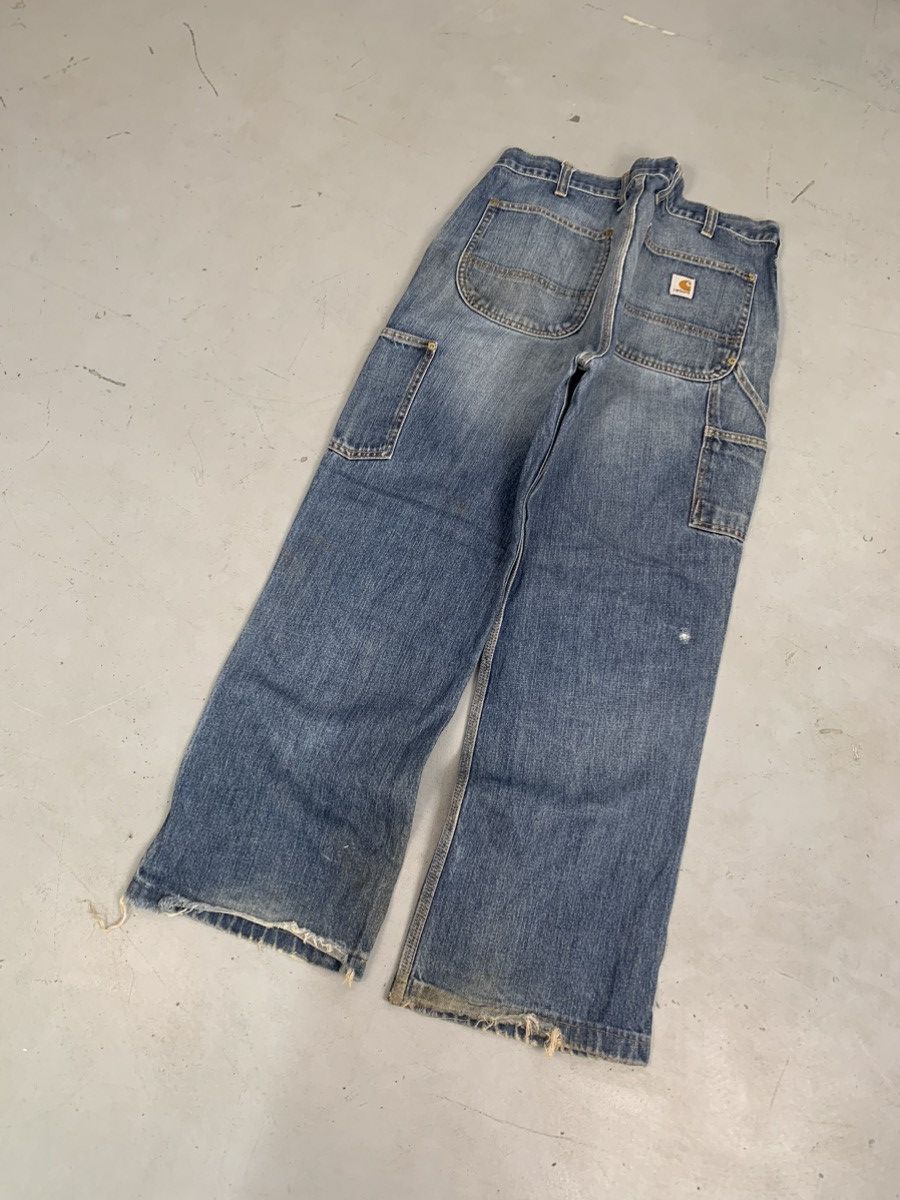 Carhartt Vintage Carhartt b73 DST double knee distressed denim Size US 38 / EU 54 - 2 Thumbnail