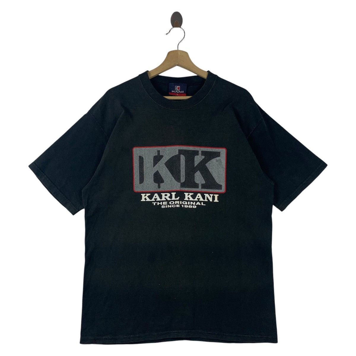 Karl Kani × Vintage Vintage KARL KANI spellout embroidery tees Size US L / EU 52-54 / 3 - 1 Thumbnail