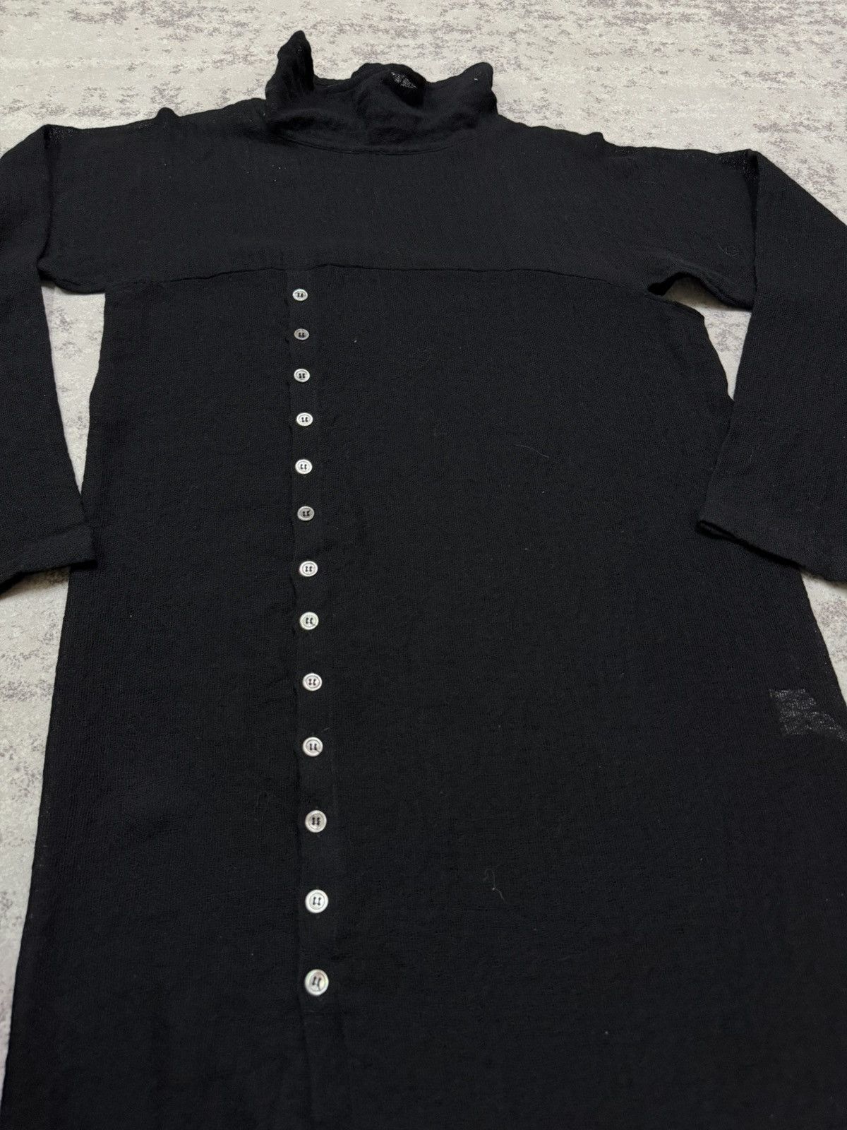 Yohji Yamamoto Y’s Yohji yamamoto Linen Wool Button Up Front Dress Size L / US 10 / IT 46 - 6 Thumbnail
