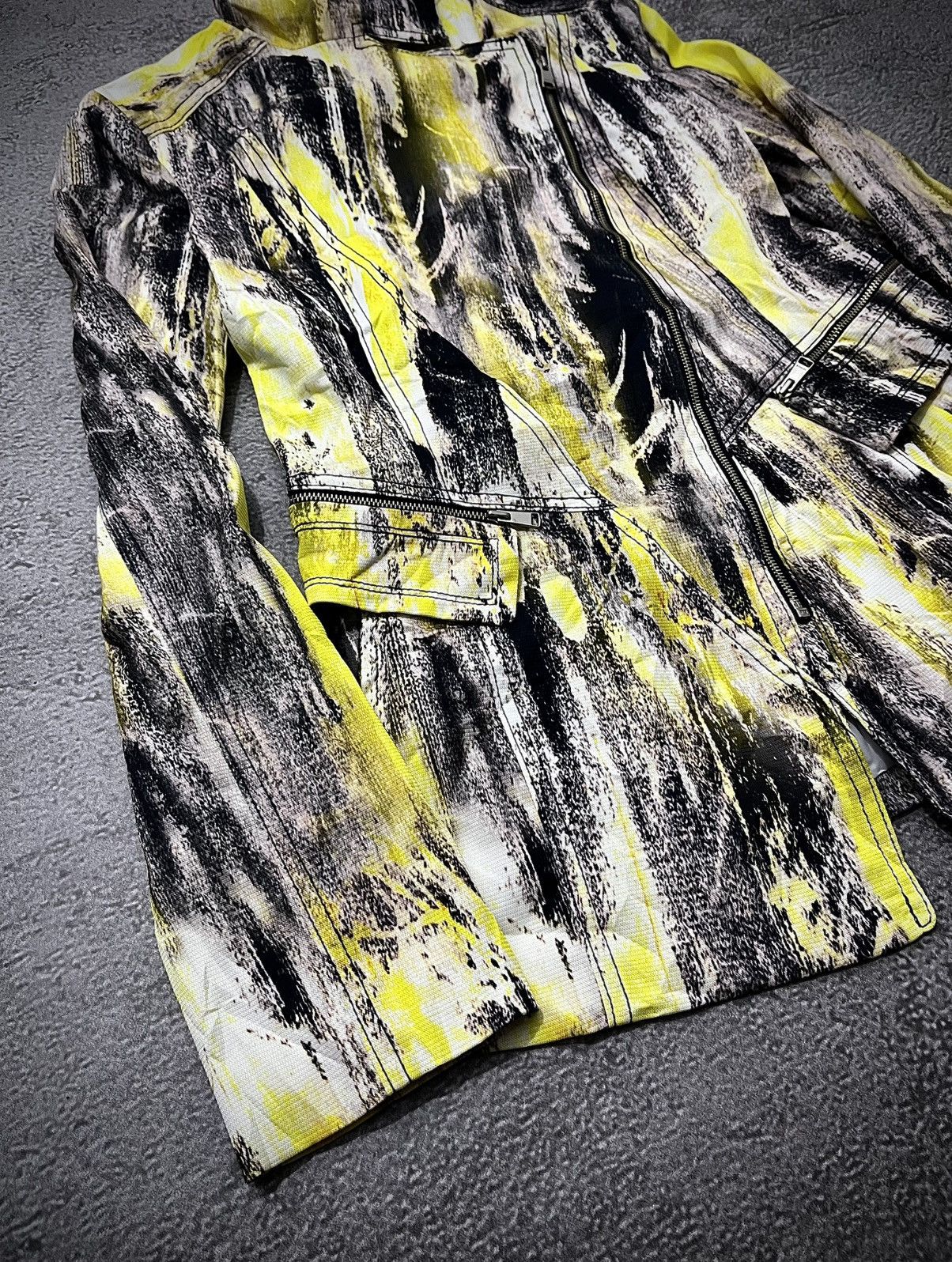 Japanese Brand Japanese Joinus Asymmetrical Abrstract Printed Jacket Size US M / EU 48-50 / 2 - 2 Thumbnail