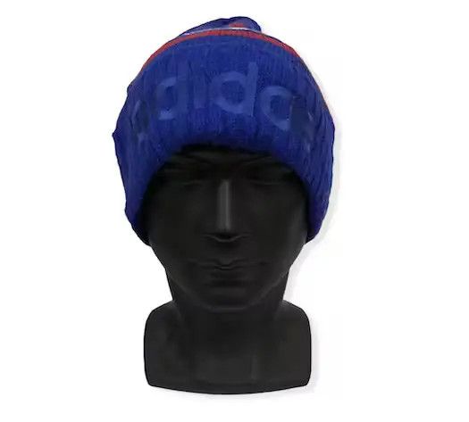 Adidas Vintage Adidas Spell Out beanie Hat Size ONE SIZE - 3 Thumbnail