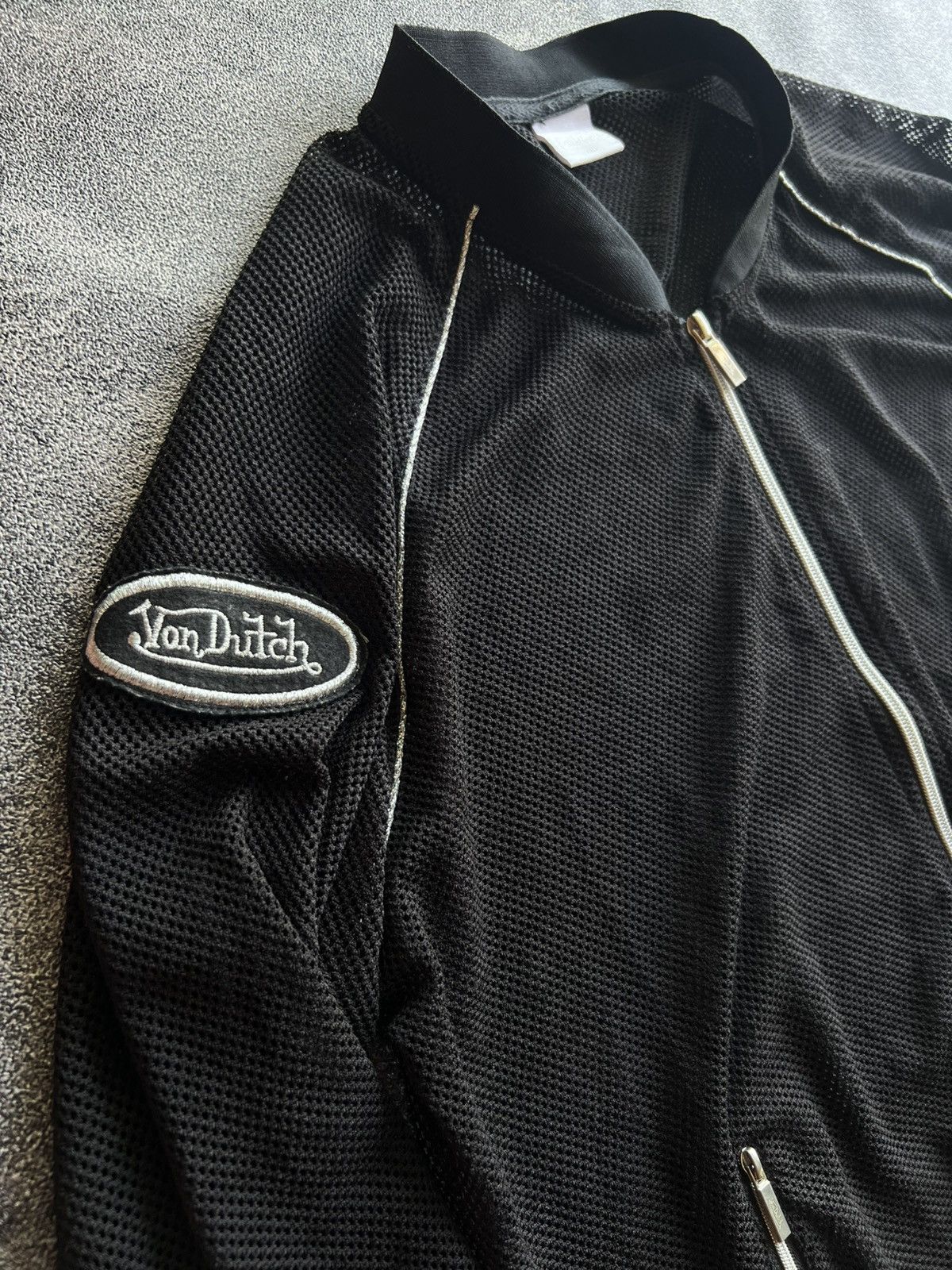 Von Dutch 2000s🔥 Von Dutch Mesh Fishnet Jacket Size US L / EU 52-54 / 3 - 4 Thumbnail