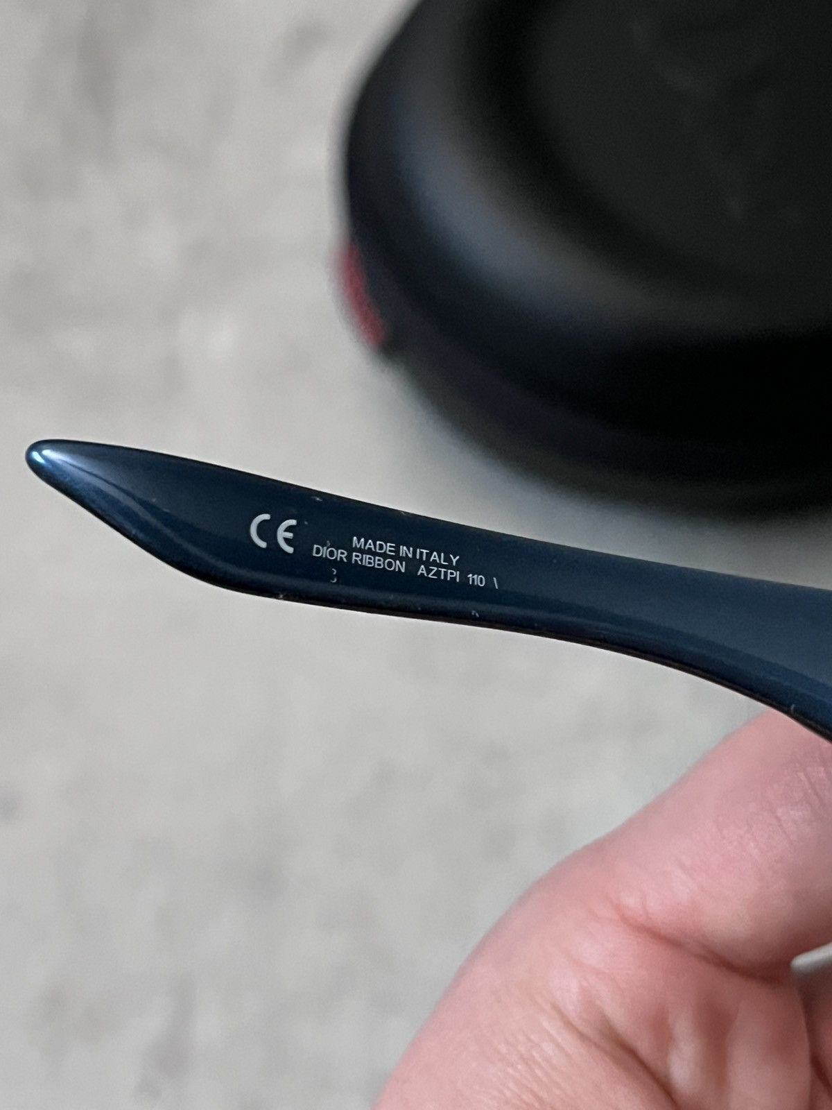 Dior Dior Logo Ribbon Oversized Sunglasses blue Size ONE SIZE - 8 Thumbnail