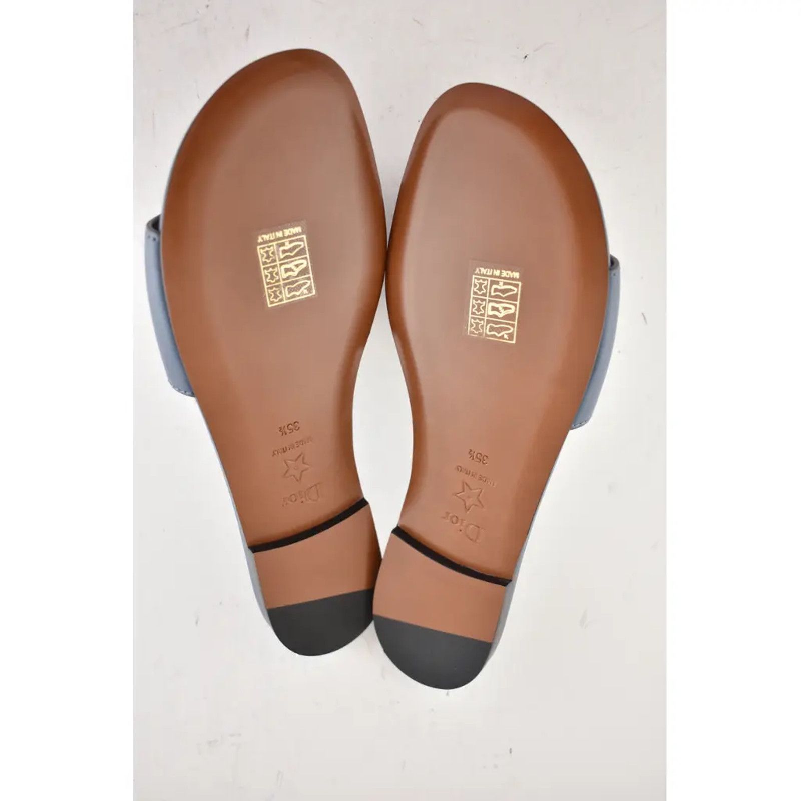 Dior Christian Dior Dway D-Club Blue Leather CD Club Logo Size US 5.5 / IT 35.5 - 12 Thumbnail