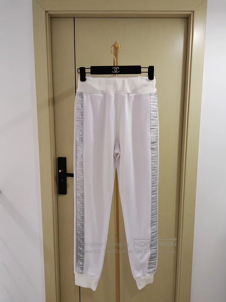 Fendi Fendi Side Striped Sports Casual Pants Size 25" / US 0 / IT 36 - 1 Thumbnail