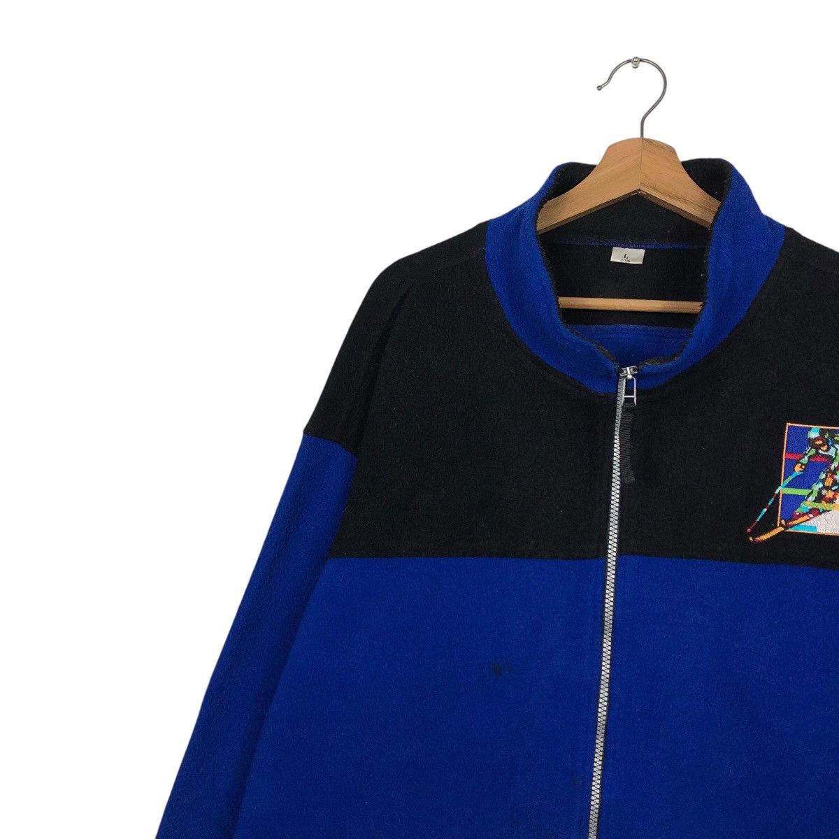 Japanese Brand 📌Vintage Fleece Zipper Jacket Olympic Big Logo Size US L / EU 52-54 / 3 - 8 Thumbnail