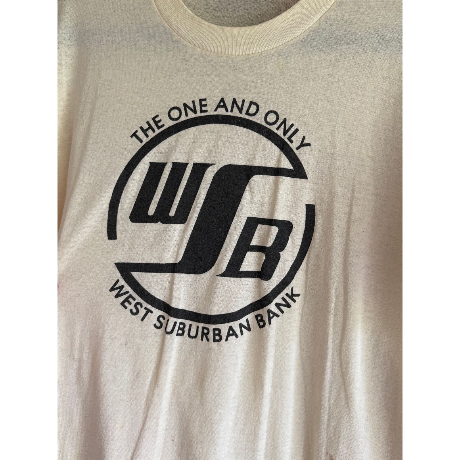 Vintage Vintage West Suburban Bank Single Stitch Tee USA Size US L / EU 52-54 / 3 - 2 Thumbnail