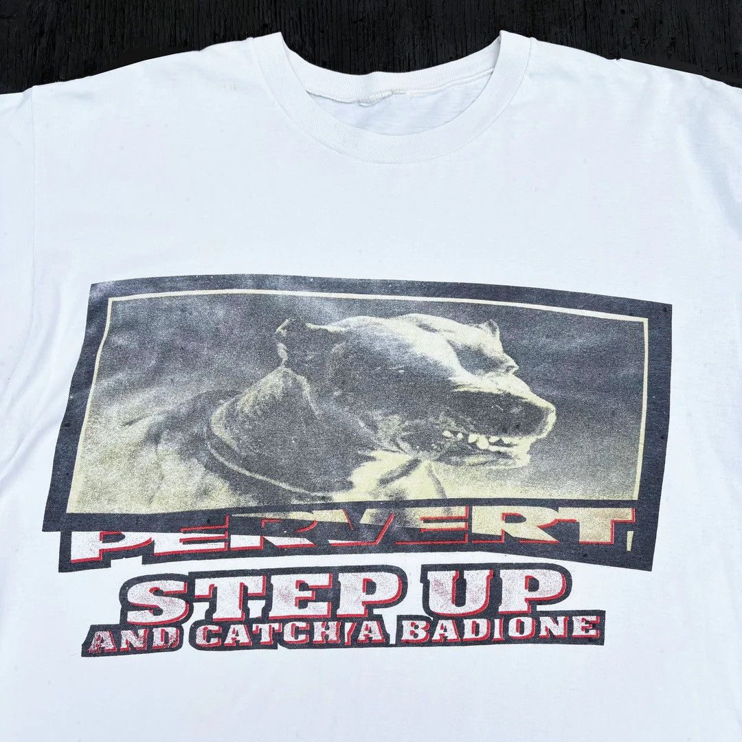 Pervert 1990 90s Vintage Step Up USA Made Rare Dog T-Shirt