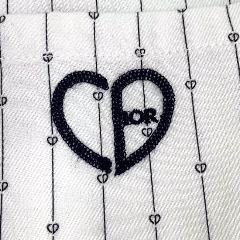 Dior Dior White logo embroidered cotton lapel zipper long-sleeve Size US M / EU 48-50 / 2 - 6 Thumbnail