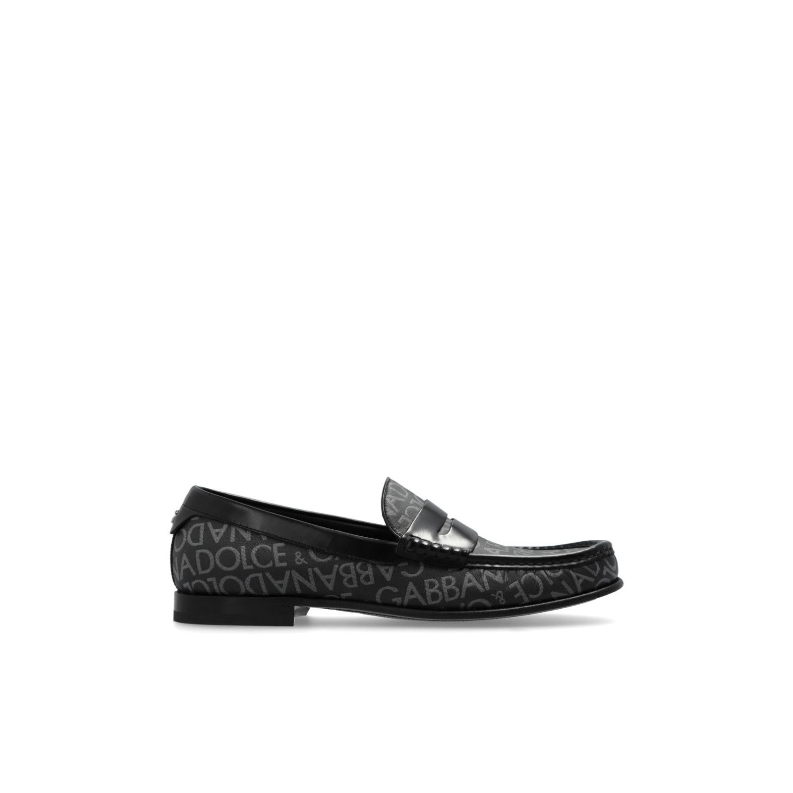 DOLCE&GABBANA Black DG Canvas Loafers New & Authentic (Men's