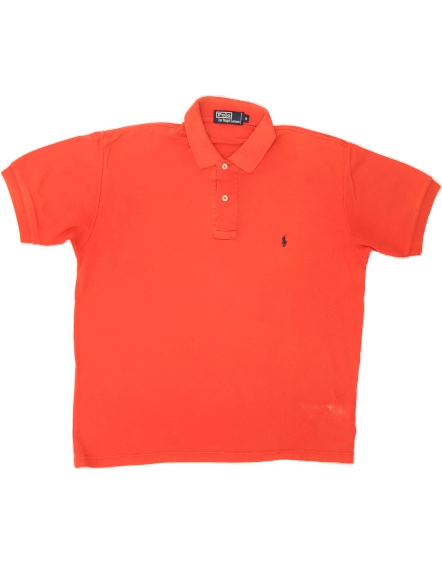 Polo Ralph Lauren Mens Polo Shirt Medium Orange Cotton Size US M / EU 48-50 / 2 - 1 Thumbnail