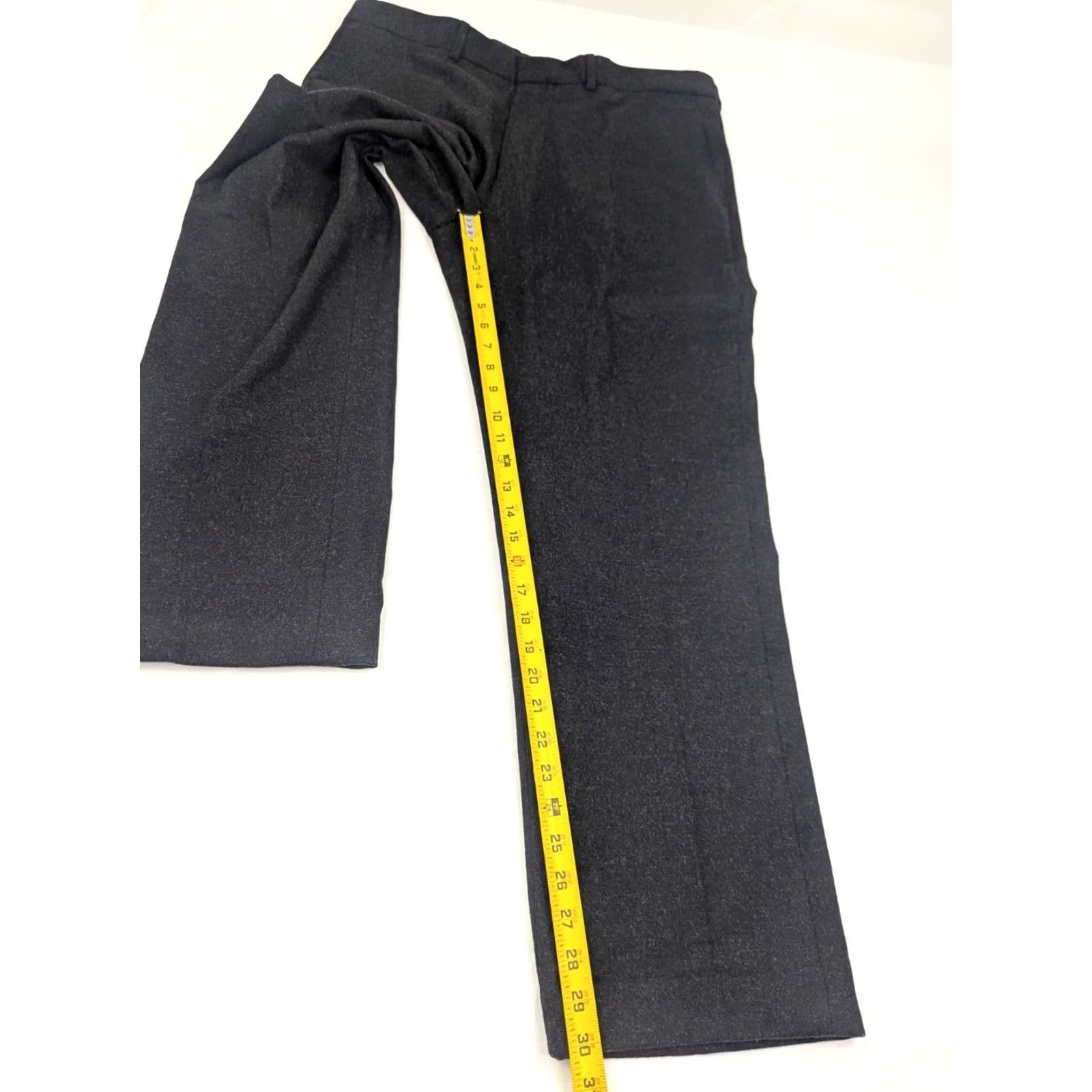 Polo Ralph Lauren VINTAGE Polo Ralph Lauren Wool Blend Dark Gray Heathered Pleated Pants 38L Men Wool Blend Dress Pants 90s Preppy Retro Wedding Classic Gray Mens Size US M / EU 48-50 / 2 - 3 Thumbnail