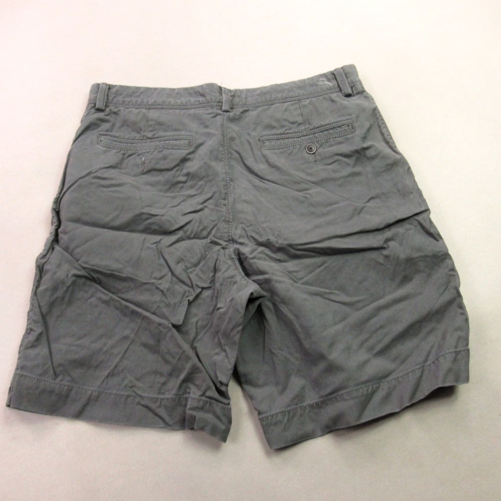 Tommy Bahama Tommy Bahama Gray Boracay Chino Shorts - Size 33 - 8 in Inseam - Regular Fit - Cargo/Slash Pockets - Cotton Blend - Men Size US 33 - 4 Thumbnail