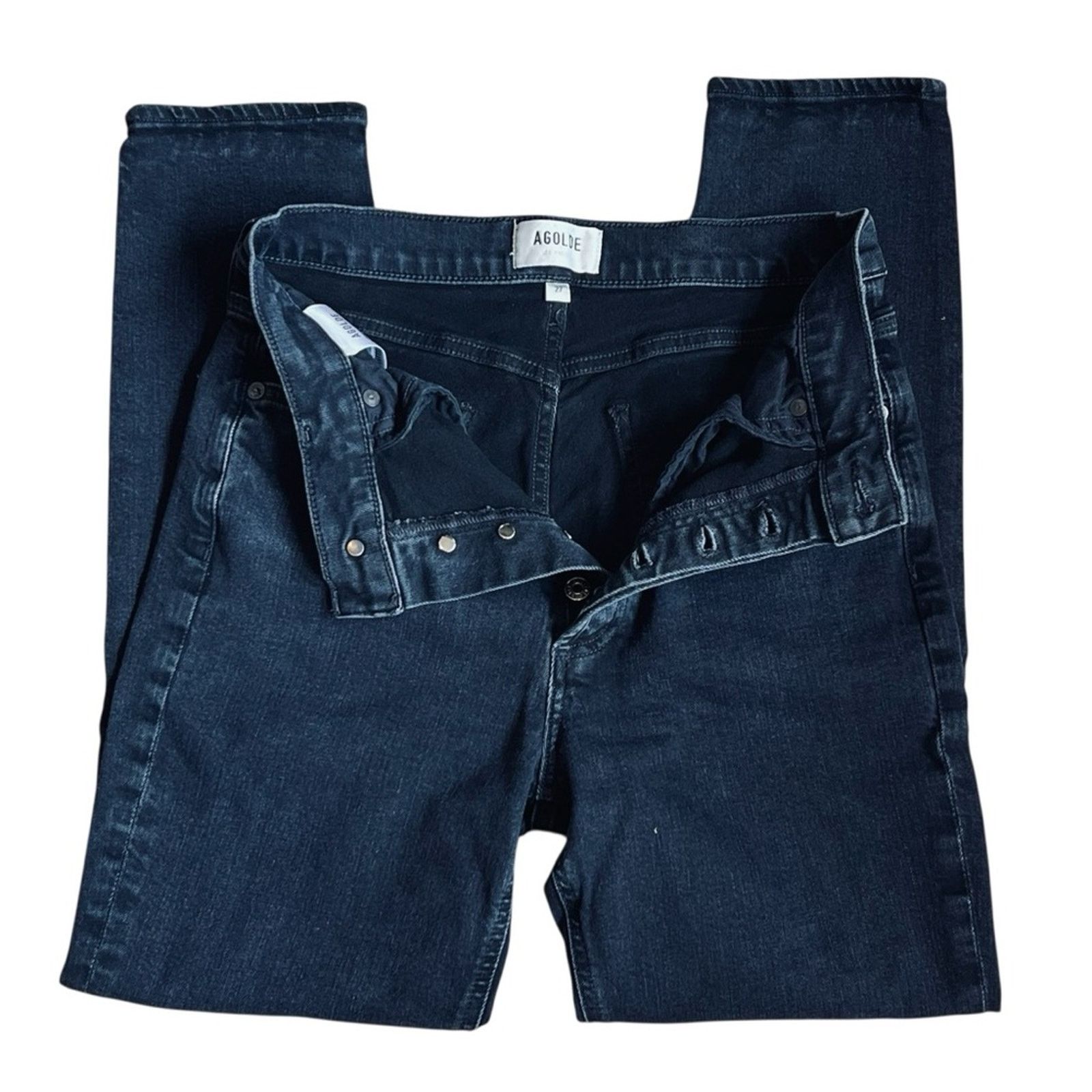 Agolde Agolde Women’s Sz 27 Black High Rise Jeans Slim Denim Size 27" / US 4 / IT 40 - 5 Thumbnail
