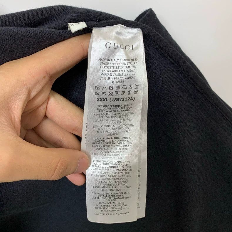 Gucci Gucci Size XXXL Black string logo jacket 2501-Nextarrow Size US XXL / EU 58 / 5 - 4 Thumbnail