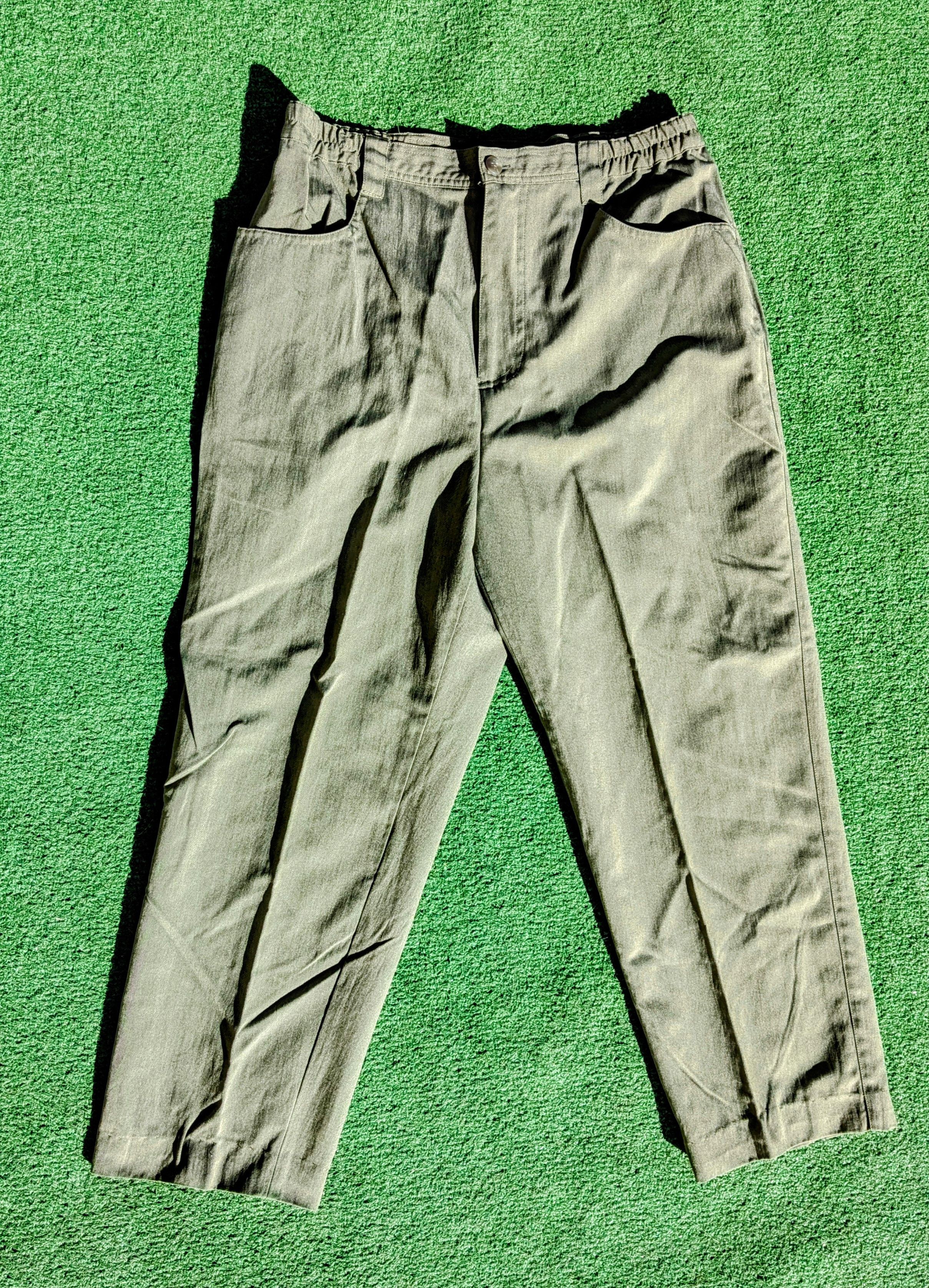 Designer TravelSmith Casual Womens Petite Sz 6 Olive Green Pants EUC Size 28" / US 6 / IT 42 - 2 Thumbnail
