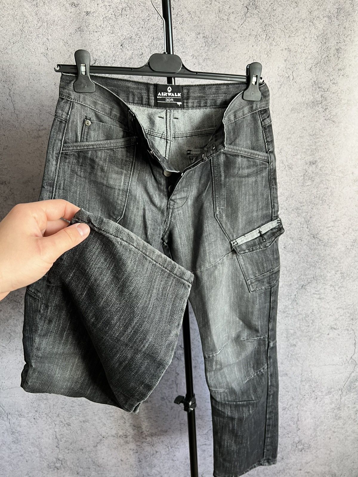 Airwalk Cargo Denim Pants Airwalk Multipocket Y2K Jeans Size US 30 / EU 46 - 5 Thumbnail