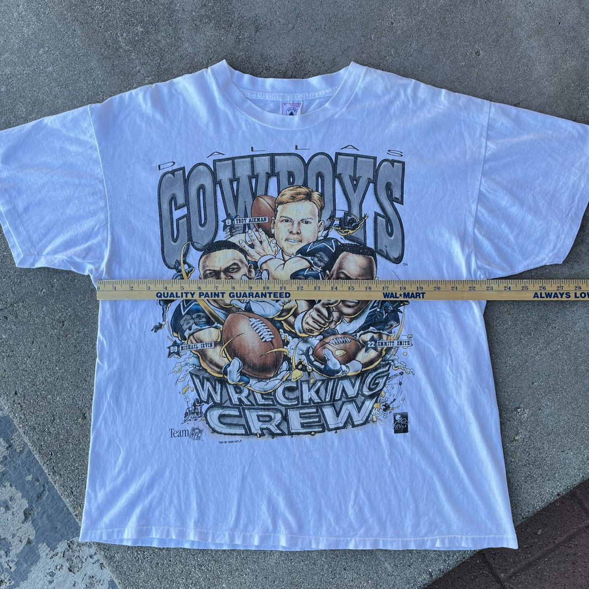 NFL × Vintage Vintage 95’ Dallas Cowboys Wrecking Crew Tee Sz XL Size US XL / EU 56 / 4 - 5 Thumbnail