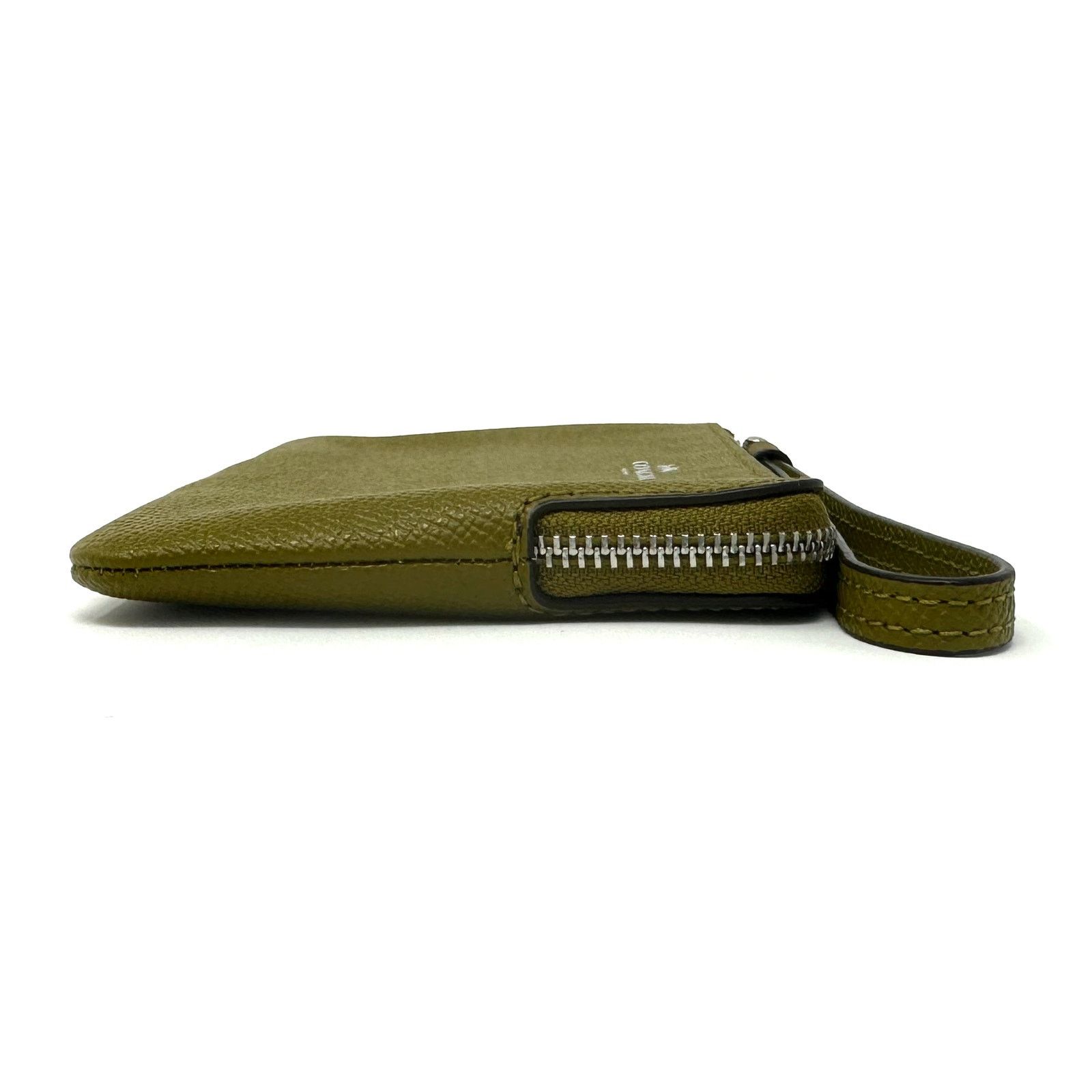 Coach Coach Corner Zip Wristlet in Citron Green Leather 58032 Size ONE SIZE - 7 Thumbnail