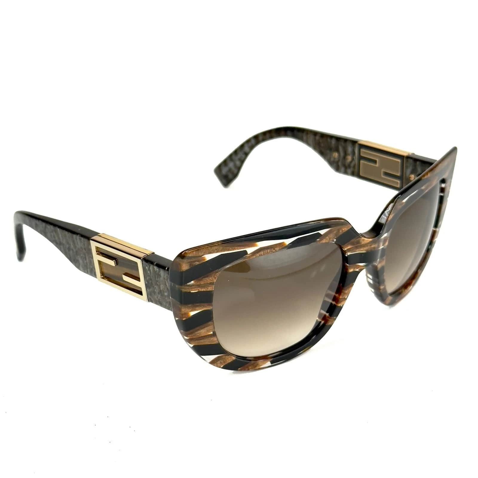 Fendi FENDI FF0031S 0031 BAGUETTE Brown Tobacco Sunglasses Flip Size ONE SIZE - 6 Thumbnail