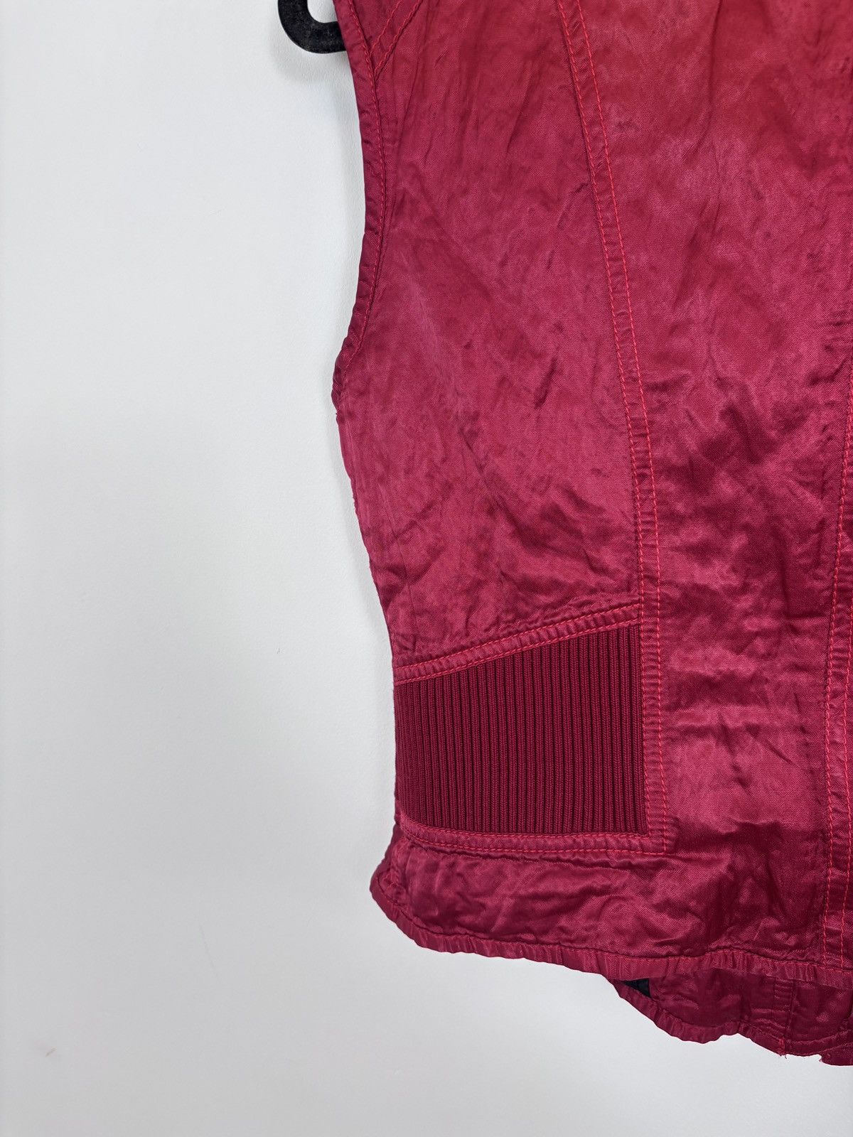 Other Vintage French Archival Women’s Red Vest Gilet Jacket Size M / US 6-8 / IT 42-44 - 22 Thumbnail
