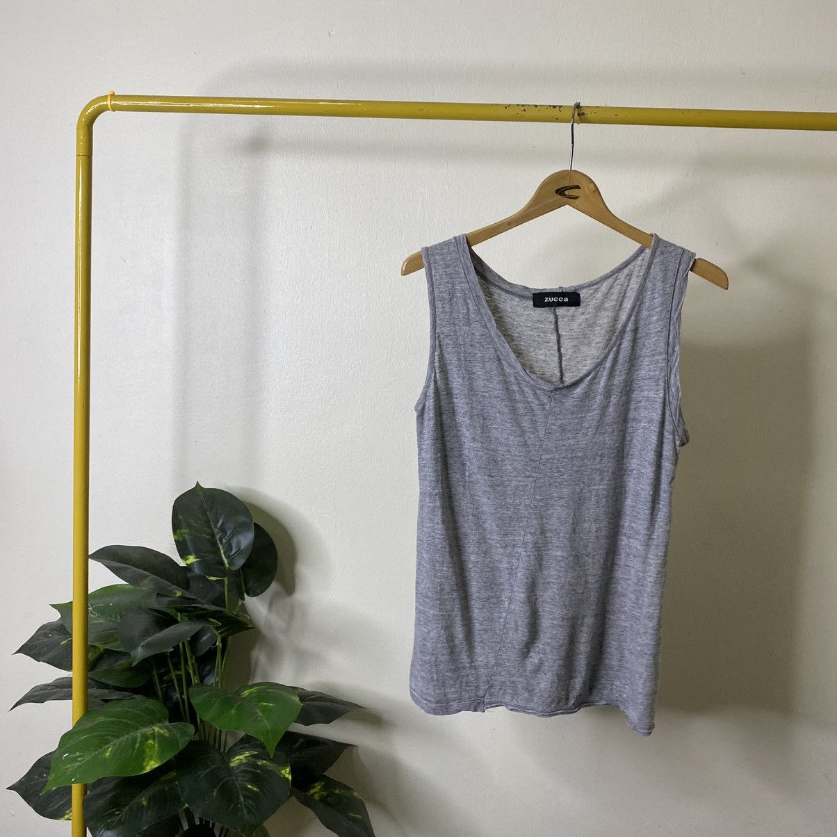 Zucca Zucca Grey Blank Tank Top Size US S / EU 44-46 / 1 - 1 Thumbnail