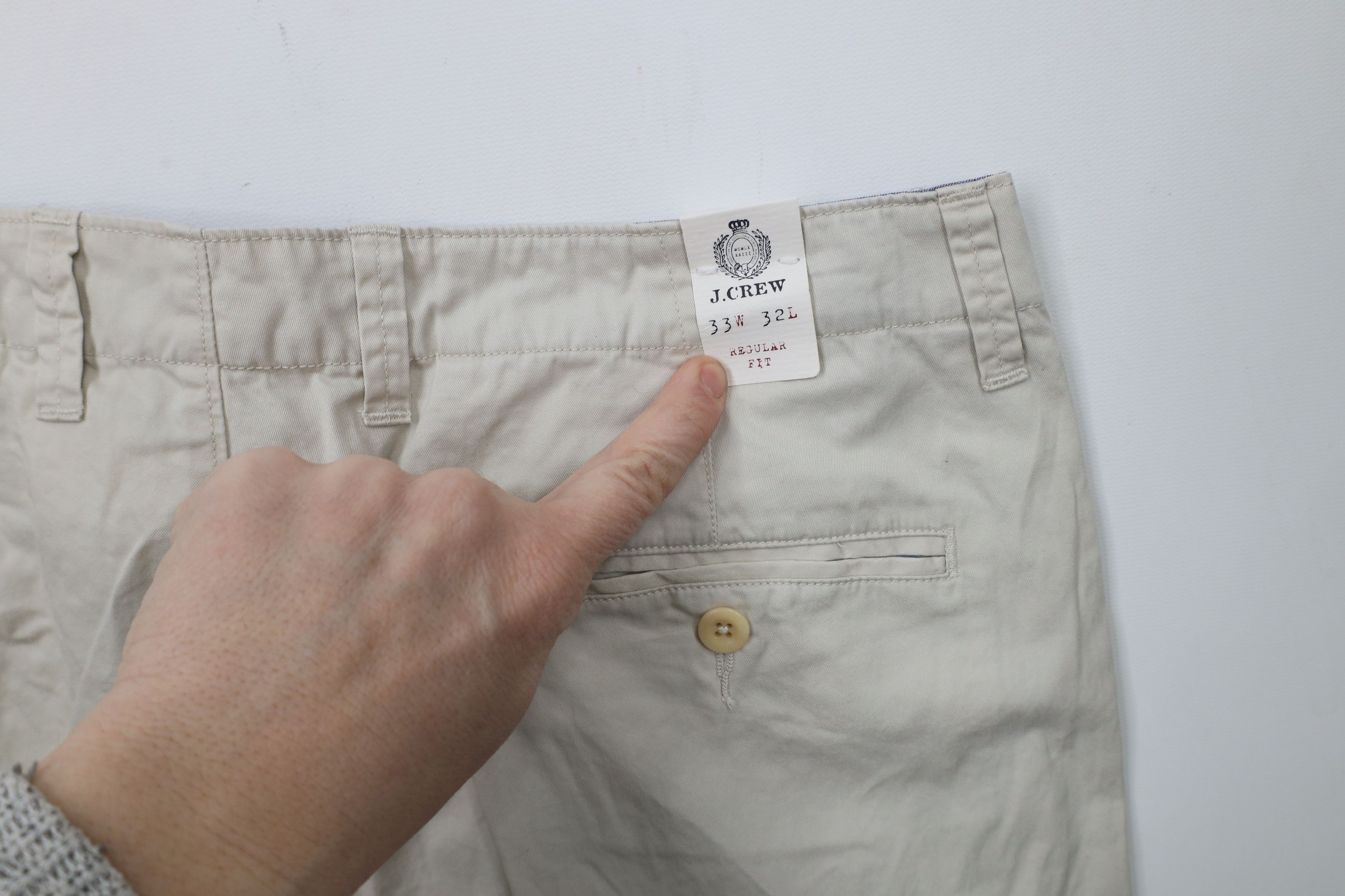 J.Crew × Vintage Deadstock Vintage J Crew Fit Straight Leg Chino Pants Cotton Size US 33 - 11 Thumbnail