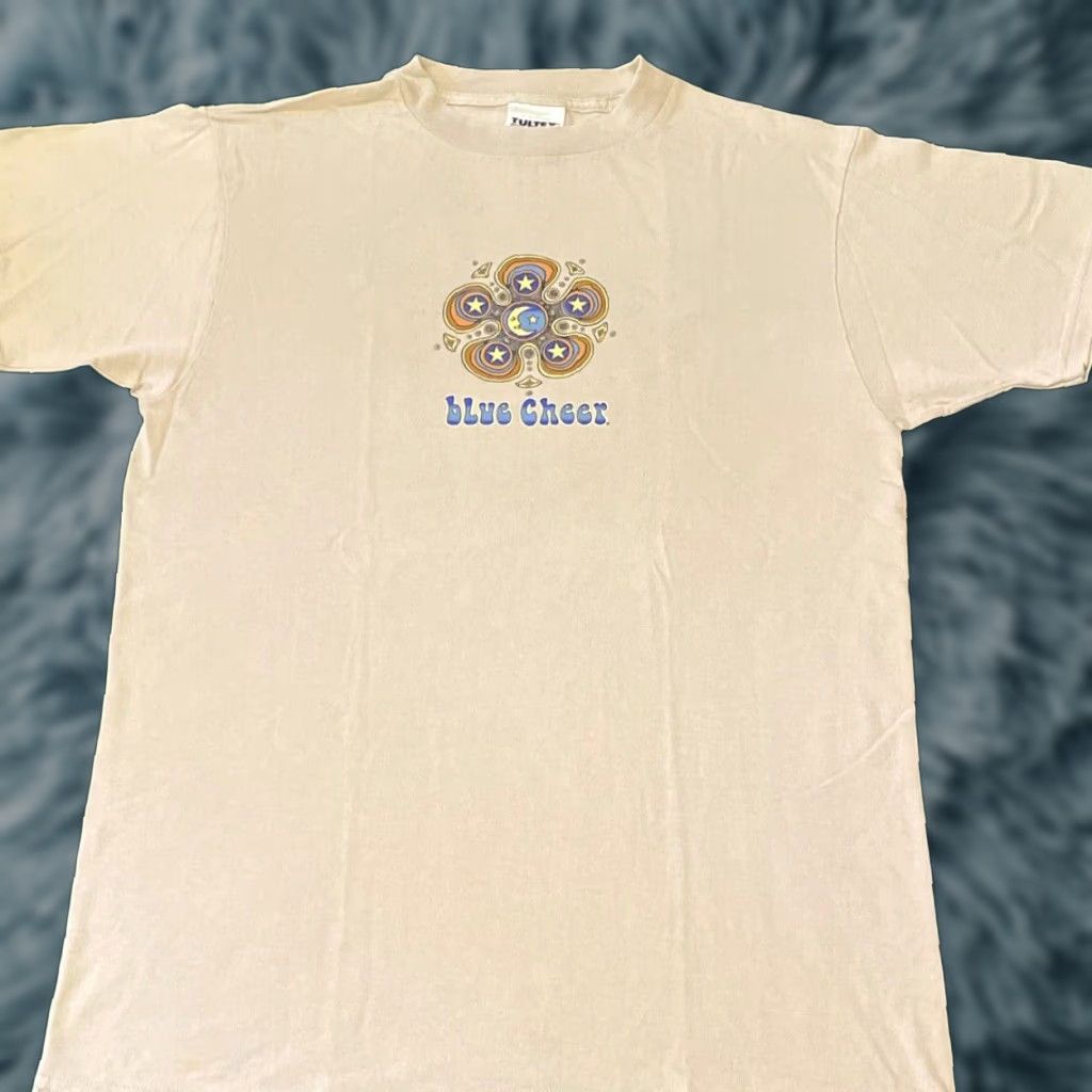 Tultex VINTAGE 90s Blue Cheer Psychedelic Rock Band Tee Shirt Mens Size M Beige T-Shirt Short Sleeve Size US M / EU 48-50 / 2 - 1 Thumbnail