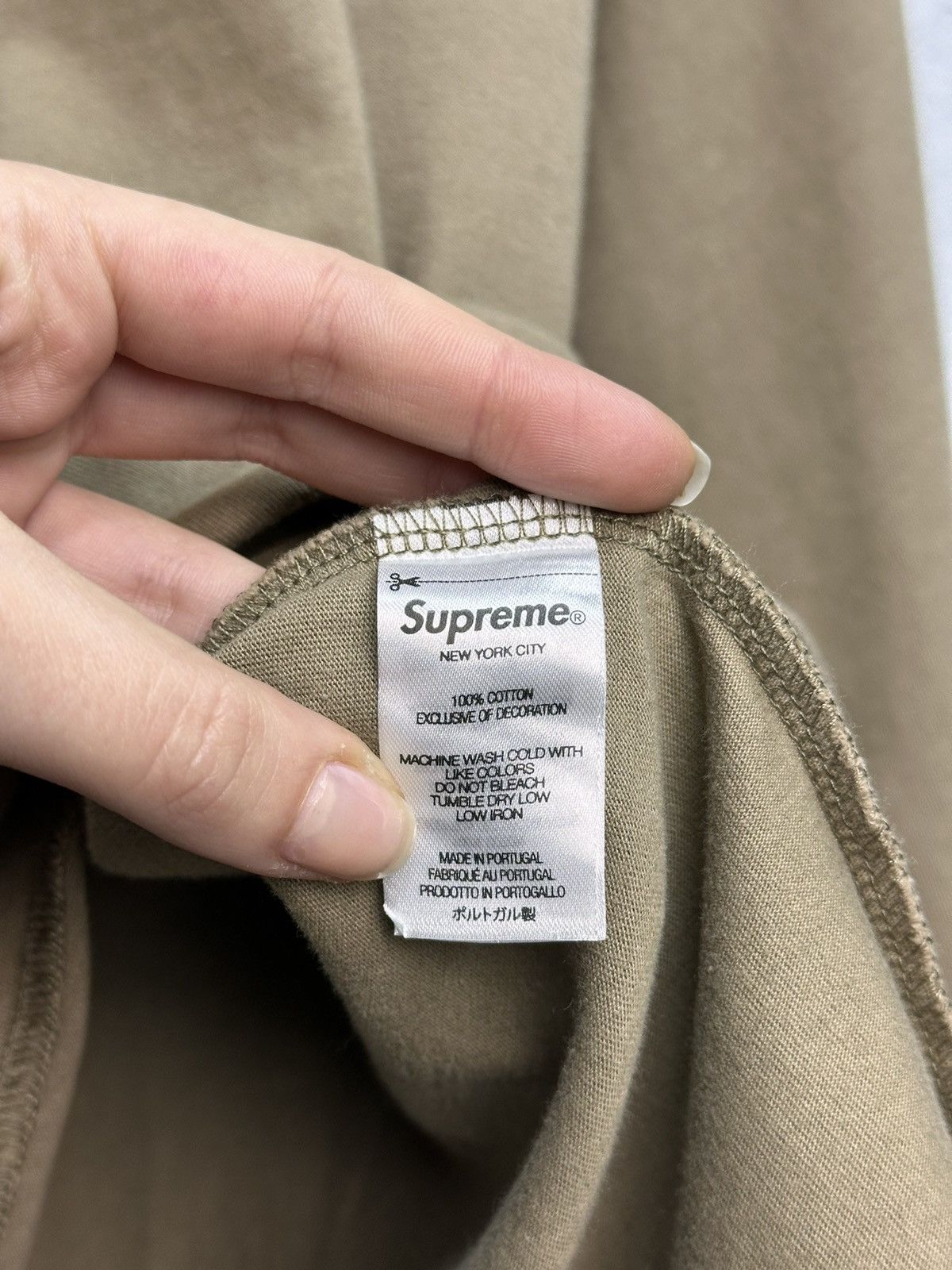 Supreme Supreme Small Logo Brown Longsleeve Minimal Streetwear Size US M / EU 48-50 / 2 - 6 Thumbnail