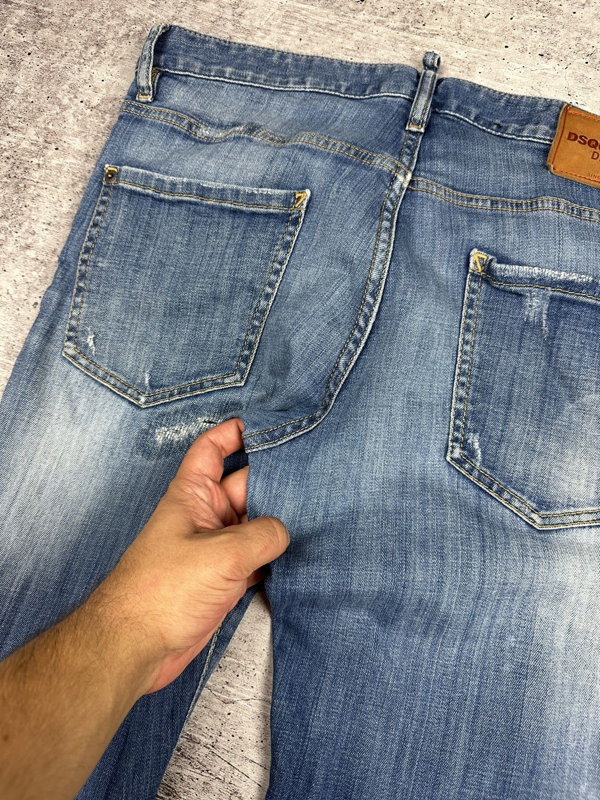 Dsquared2 Dsquared2 Cool Guy Distressed Denim Jeans Pants (A035) Size US 34 / EU 50 - 19 Thumbnail
