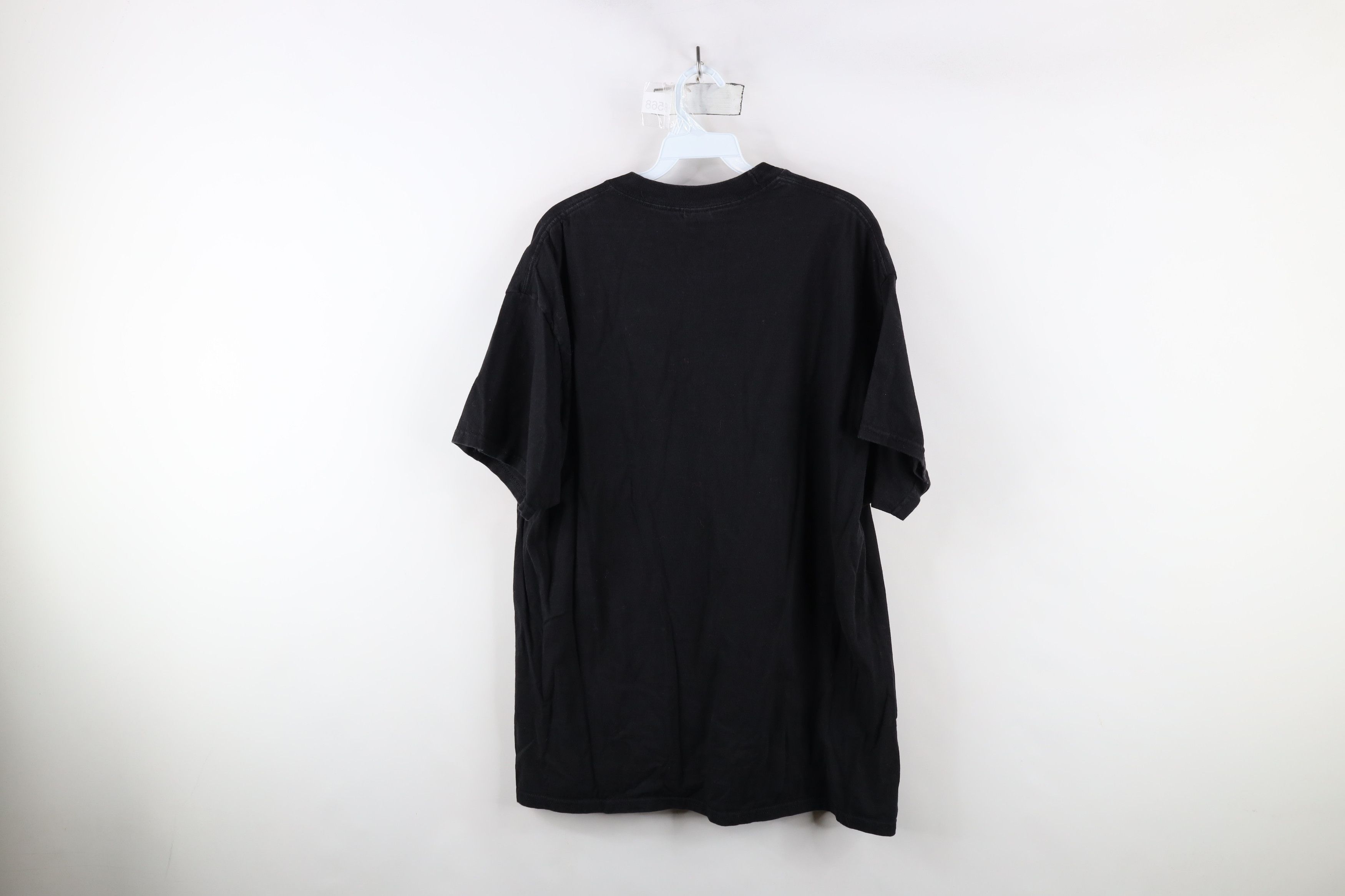 Vintage Vintage 90s Streetwear Heavyweight Cotton T-Shirt Black Size US XL / EU 56 / 4 - 9 Thumbnail
