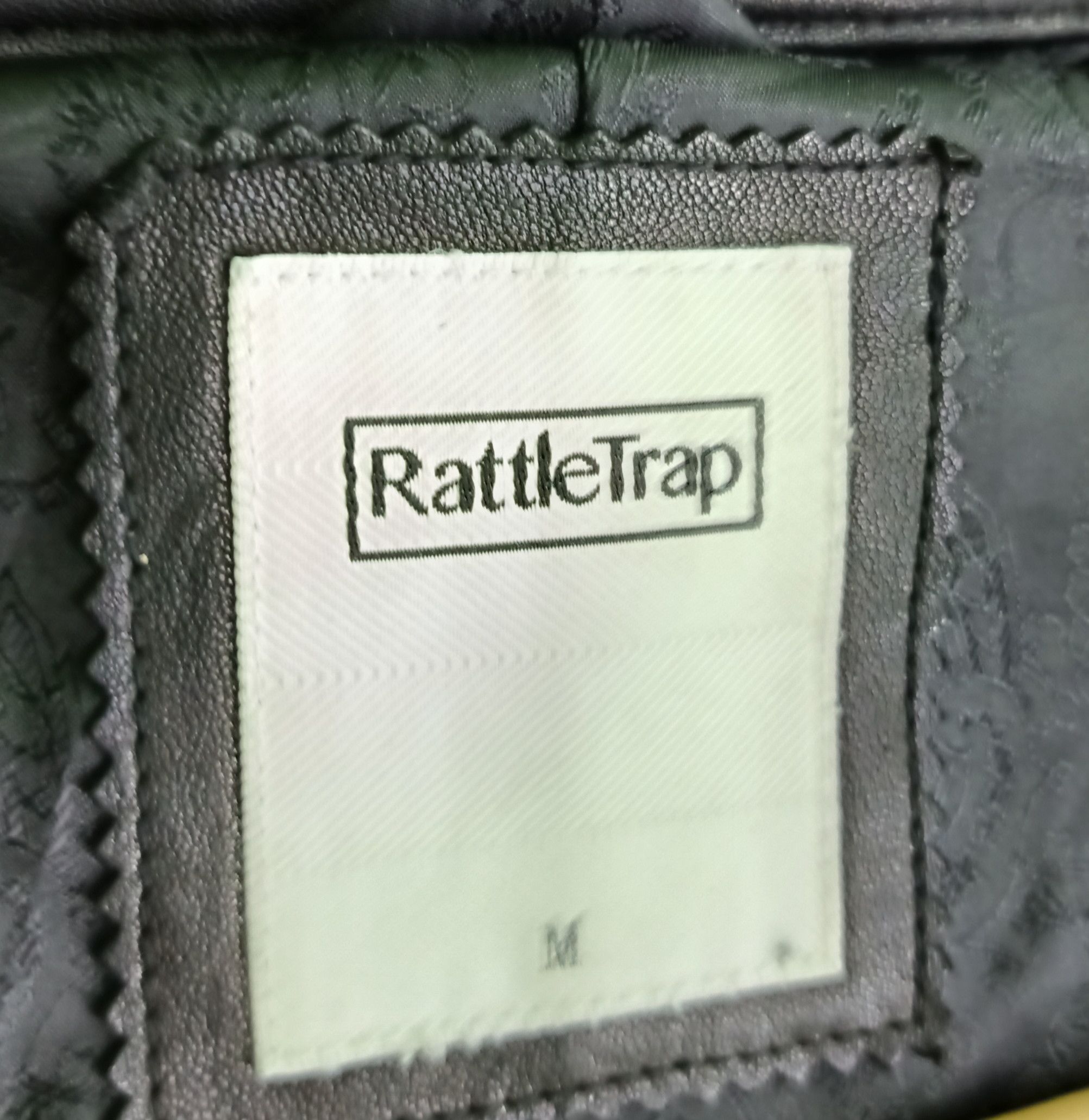 Japanese Brand 2000's Rattle Trap Black Coated Biker Jacket Size US M / EU 48-50 / 2 - 15 Thumbnail