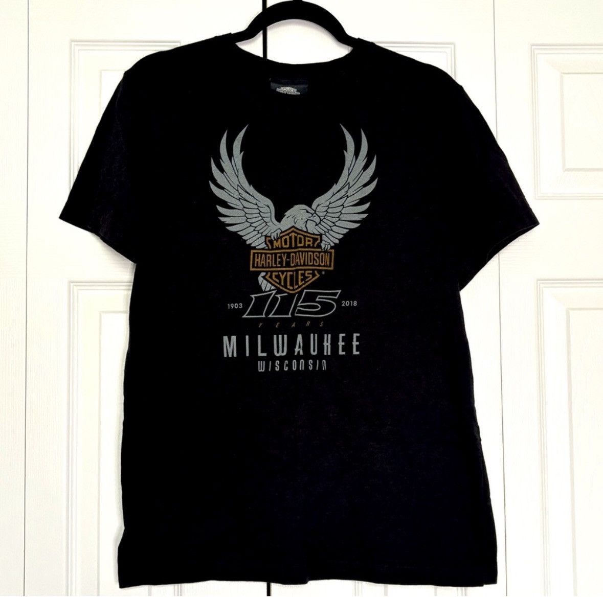 Harley Davidson Harley-Davidson Museum Black Short Sleeve Tee Shirt Top Size US M / EU 48-50 / 2 - 1 Thumbnail