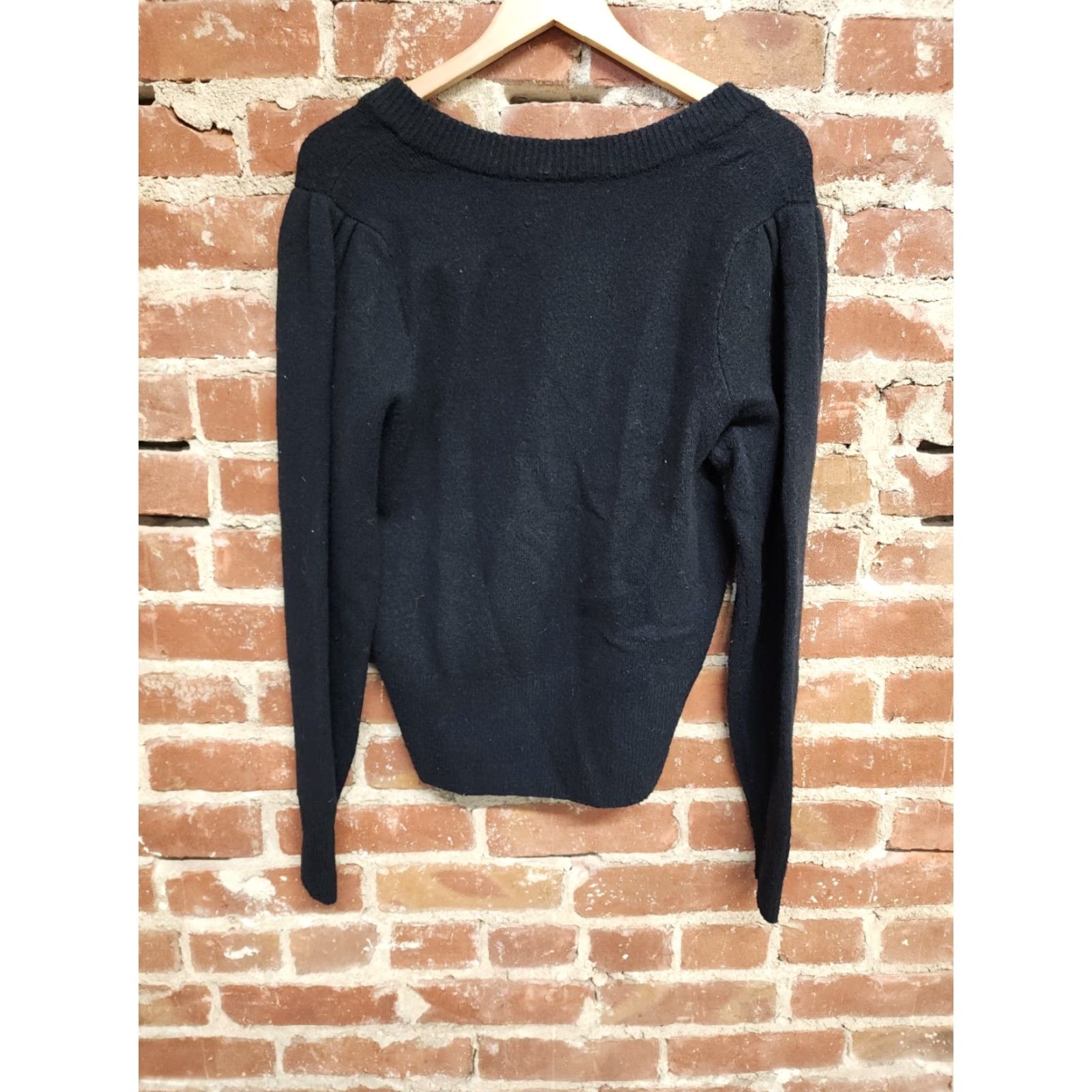 Madewell Madewell Pullover Wool Blend Sweater M Women Ivory Mock Neck Long Sleeve Size M / US 6-8 / IT 42-44 - 2 Thumbnail