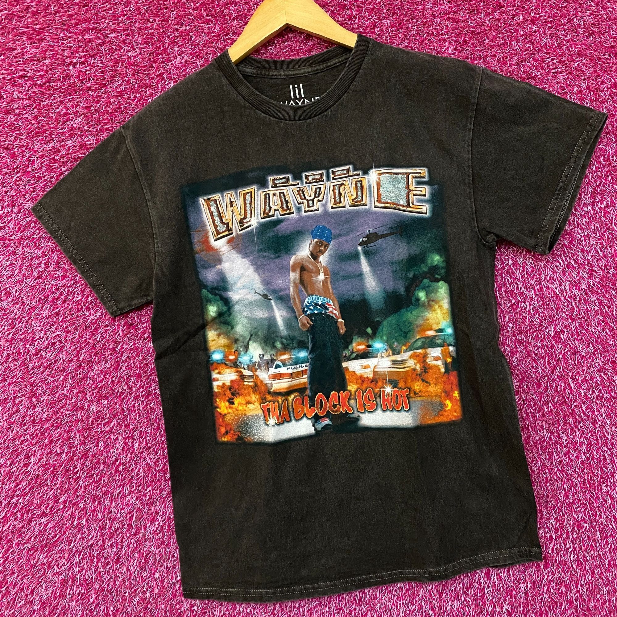 Lil Wayne Lil Wayne Tha Block is Hot Cash Money Records Rap Tee Medium Size US M / EU 48-50 / 2 - 3 Thumbnail