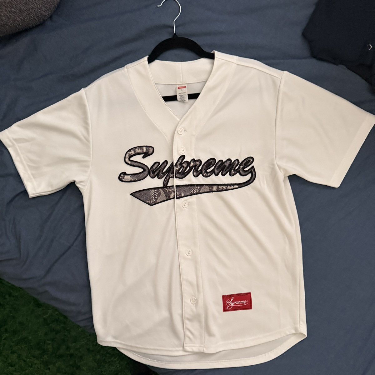 Supreme Supreme snakeskin baseball jersey Size US S / EU 44-46 / 1 - 1 Thumbnail